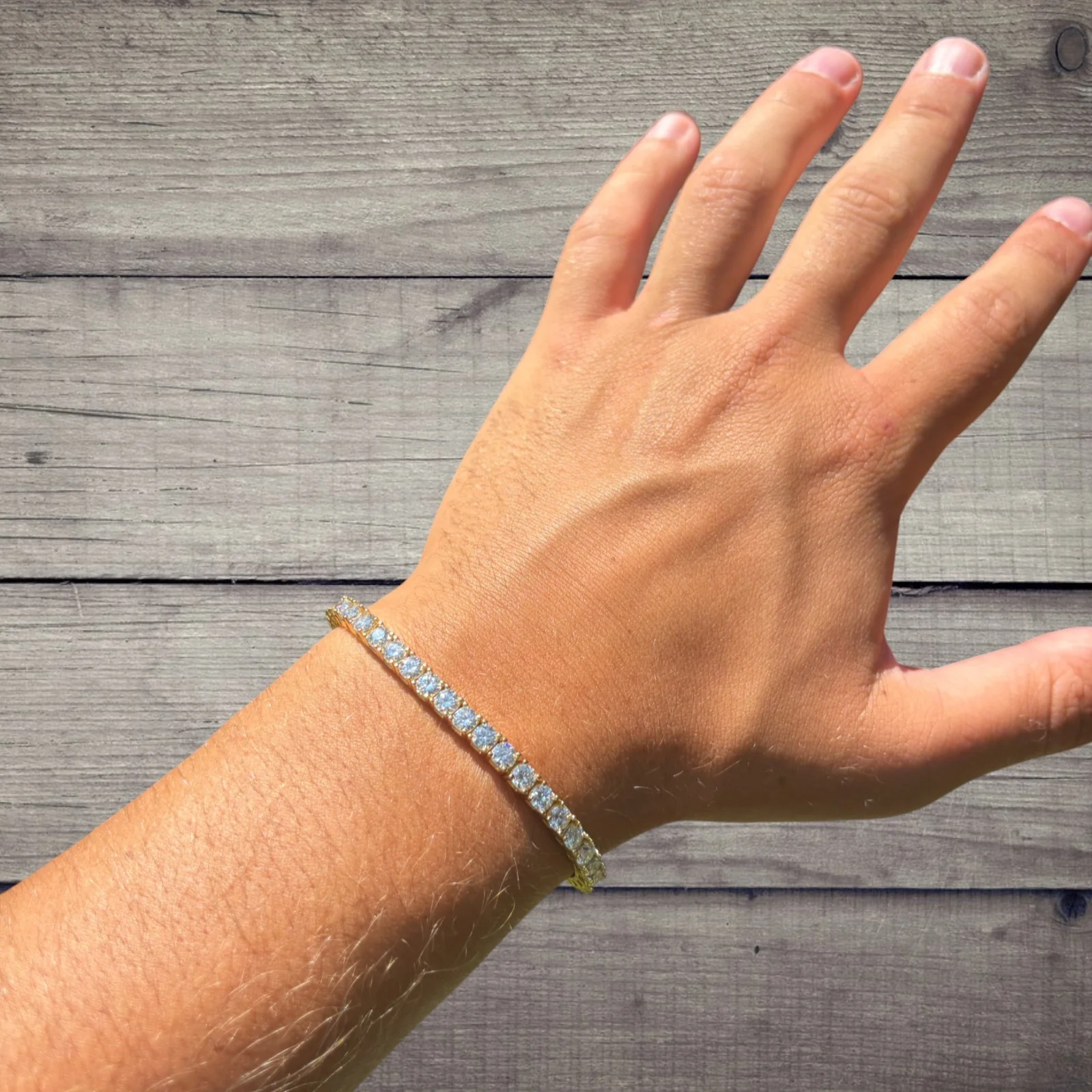 925 Sterling Silver 4mm Tennis Bracelet - CZ Or Moissanite - Image 15