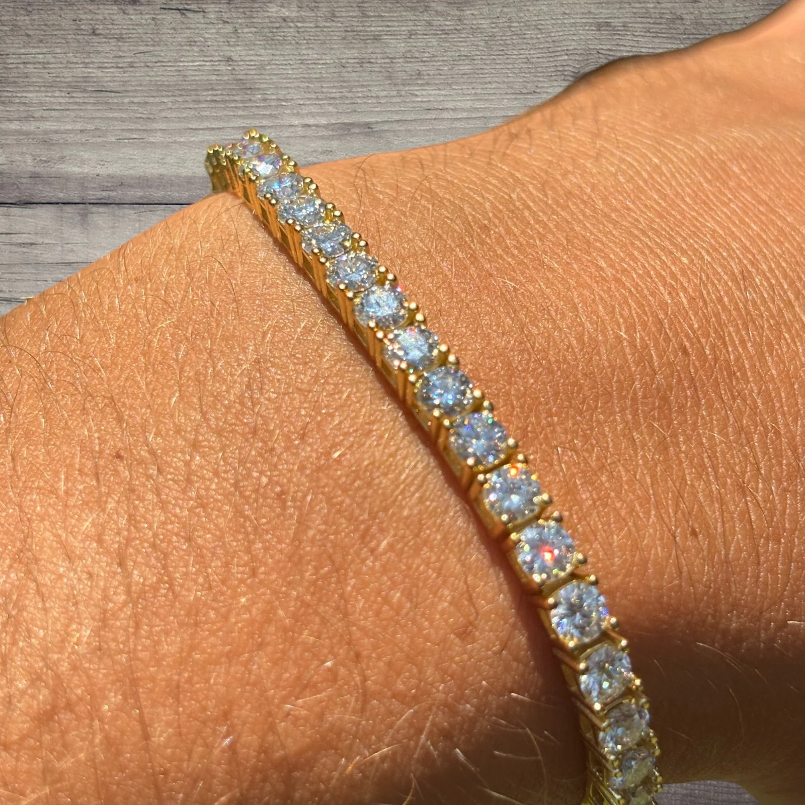 925 Sterling Silver 4mm Tennis Bracelet - CZ Or Moissanite - Image 16
