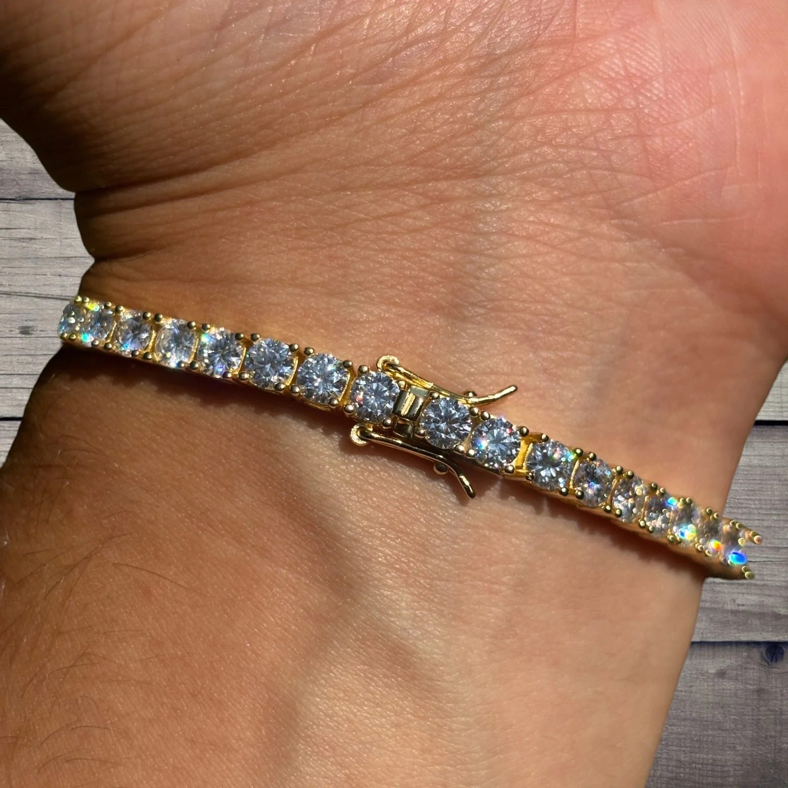 925 Sterling Silver 4mm Tennis Bracelet - CZ Or Moissanite - Image 17