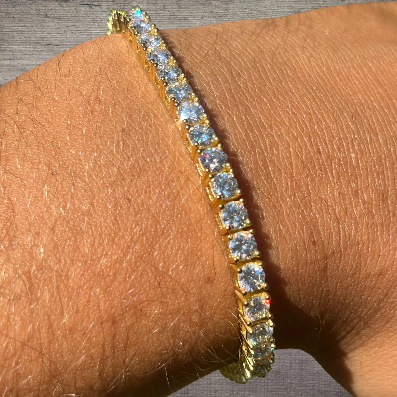 925 Sterling Silver 4mm Tennis Bracelet - CZ Or Moissanite - Image 18