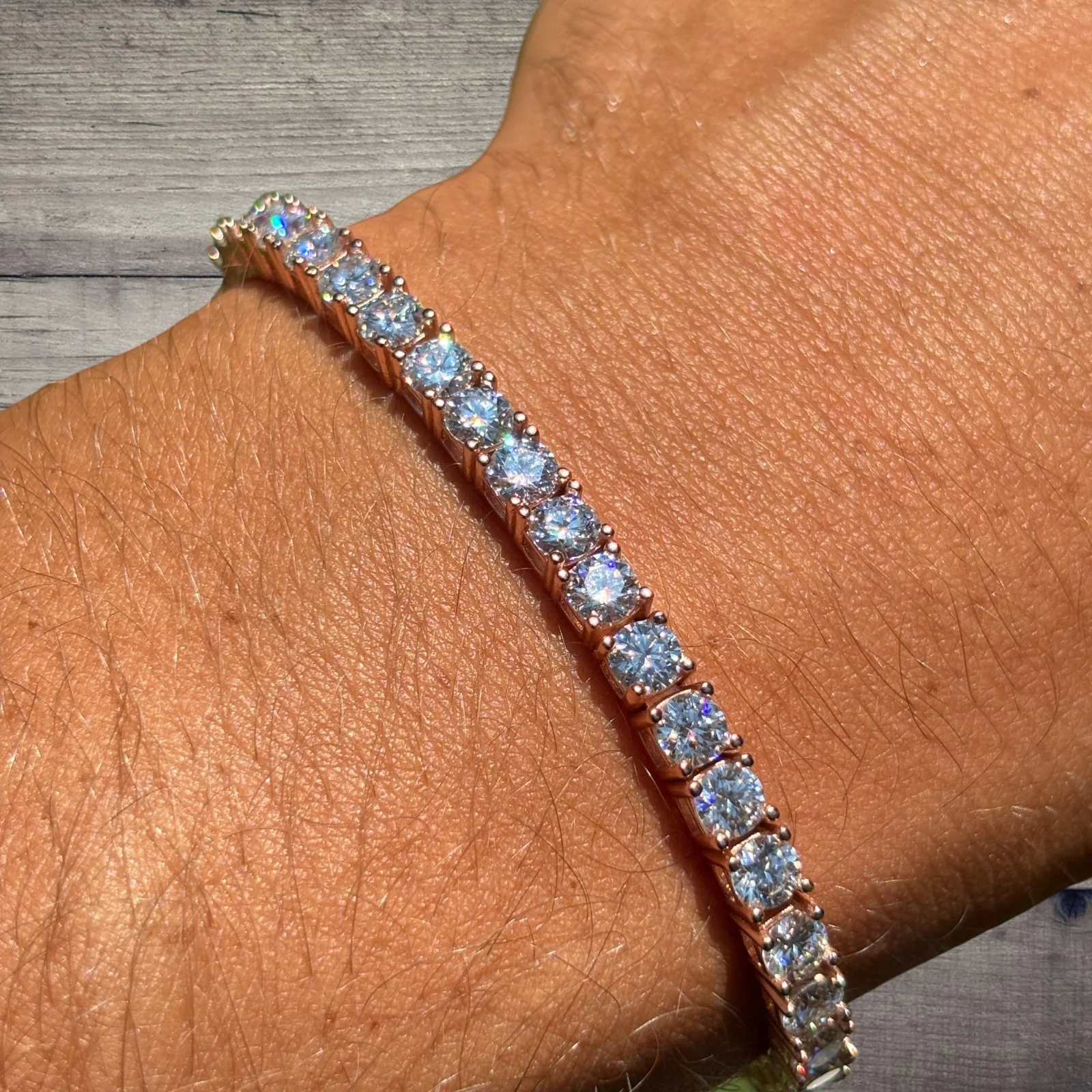 925 Sterling Silver 4mm Tennis Bracelet - CZ Or Moissanite - Image 20