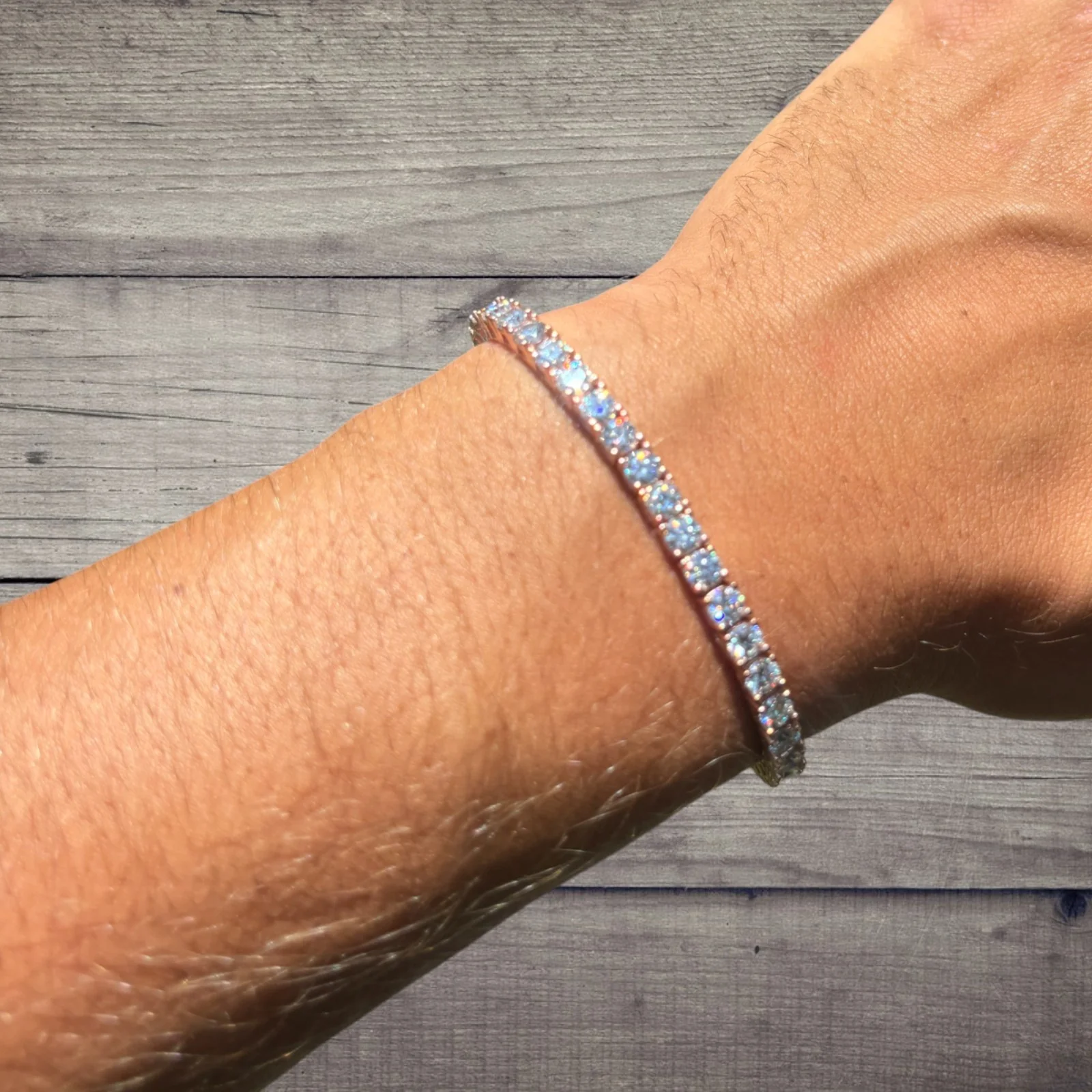 925 Sterling Silver 4mm Tennis Bracelet - CZ Or Moissanite - Image 21