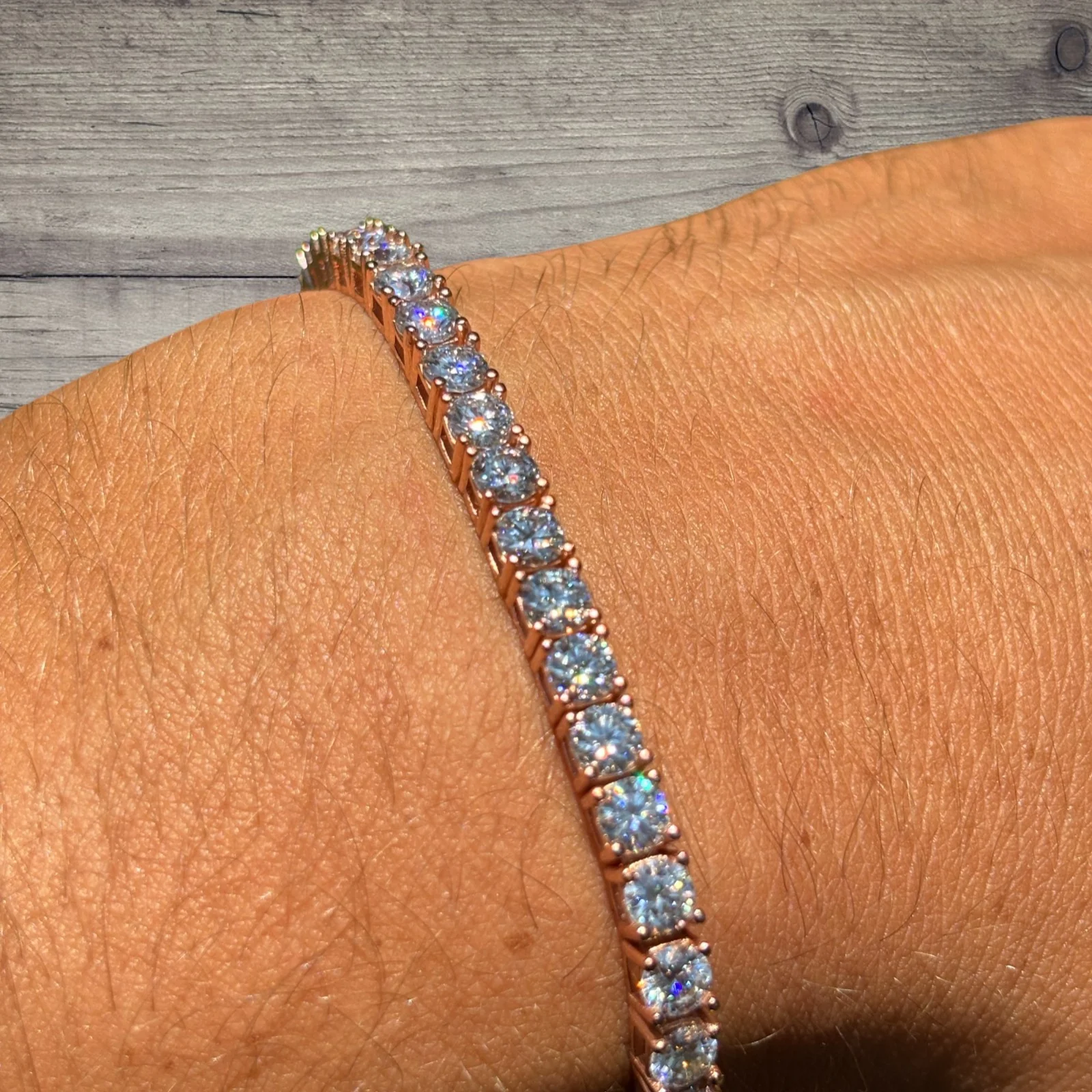 925 Sterling Silver 4mm Tennis Bracelet - CZ Or Moissanite - Image 22