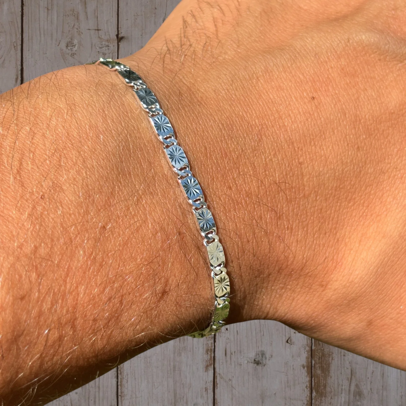 925 Sterling Silver 4mm Valentino Bracelet - Image 3