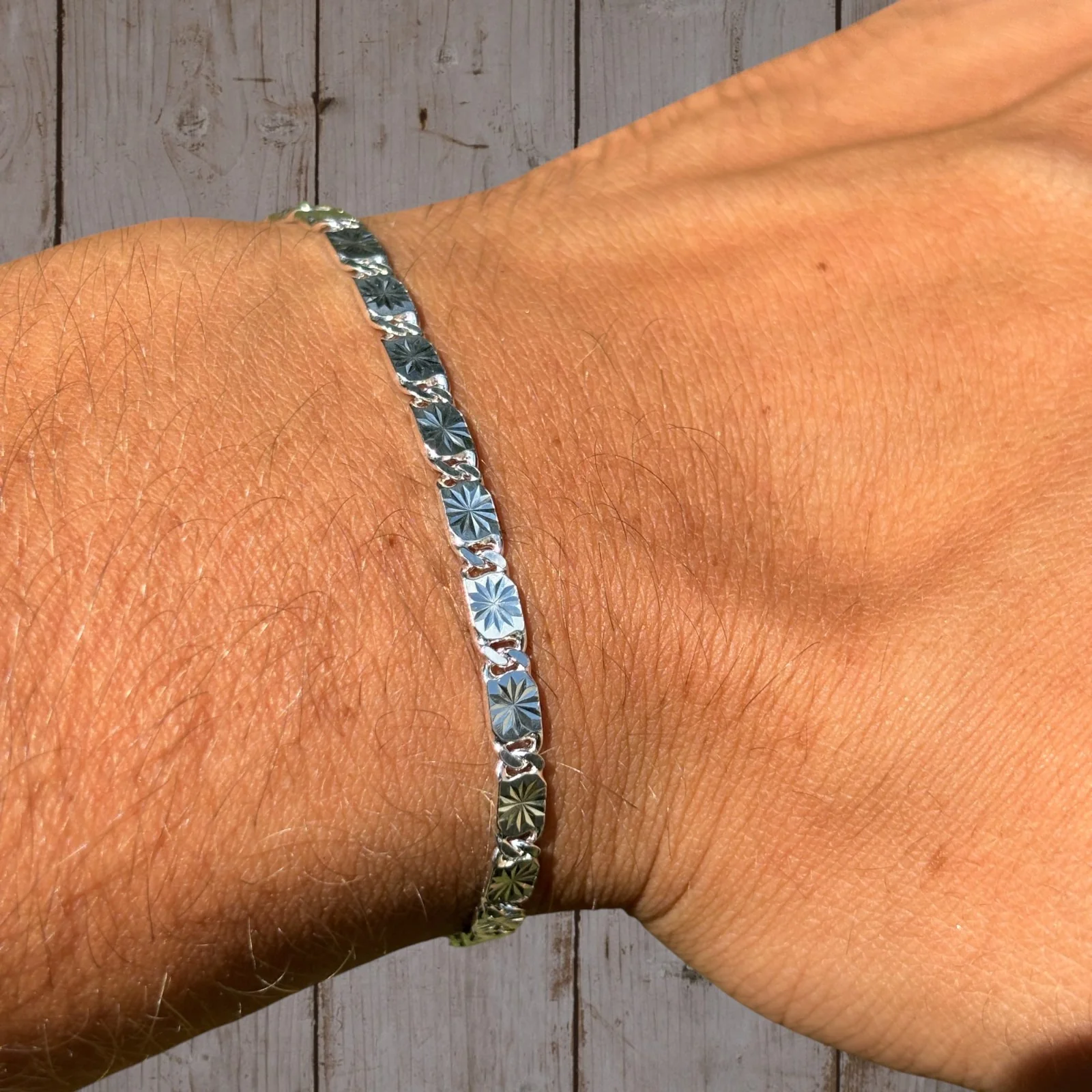 925 Sterling Silver 4mm Valentino Bracelet - Image 4