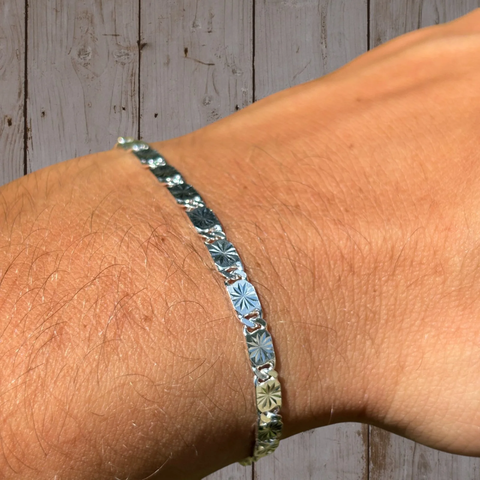 925 Sterling Silver 4mm Valentino Bracelet - Image 6