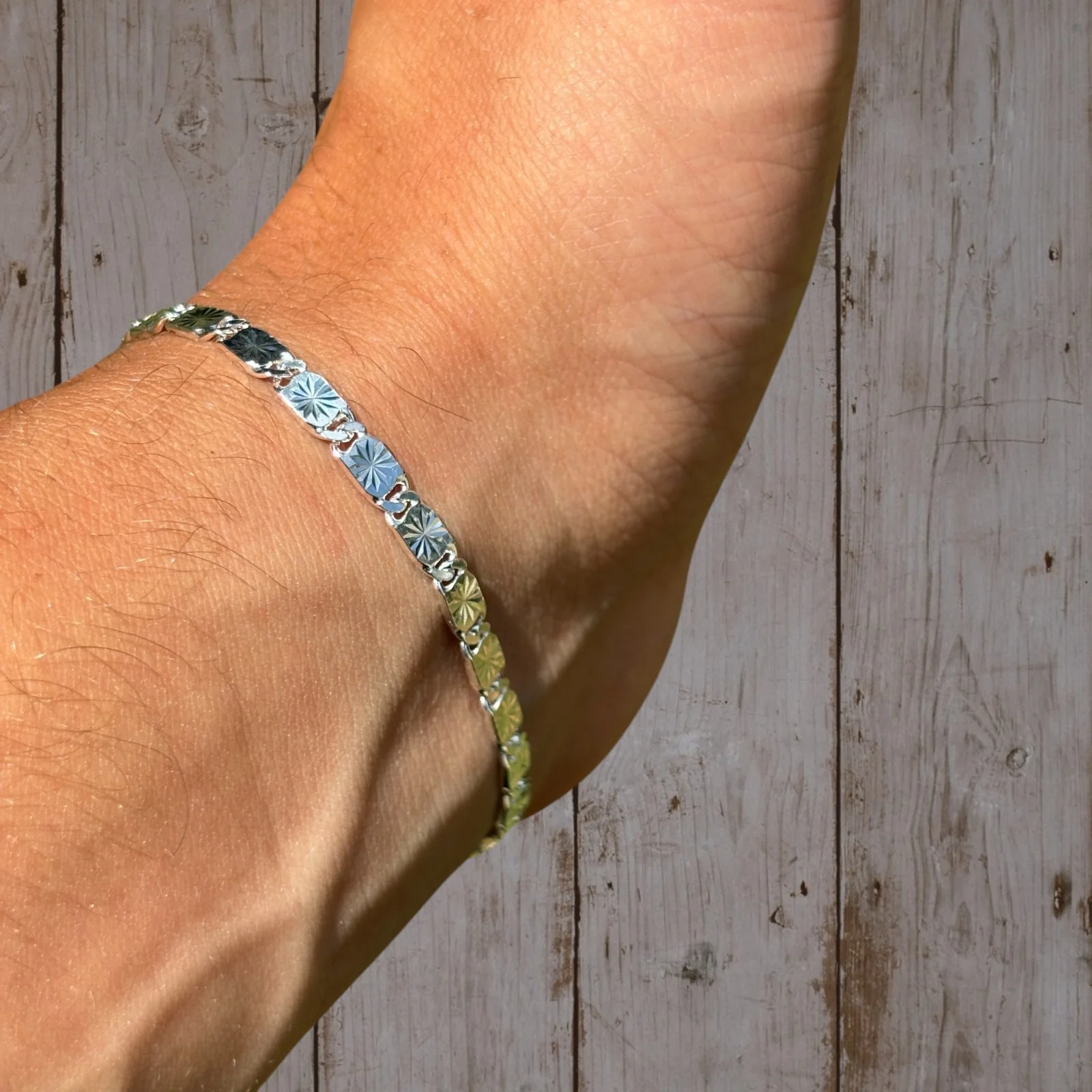 925 Sterling Silver 4mm Valentino Bracelet - Image 8