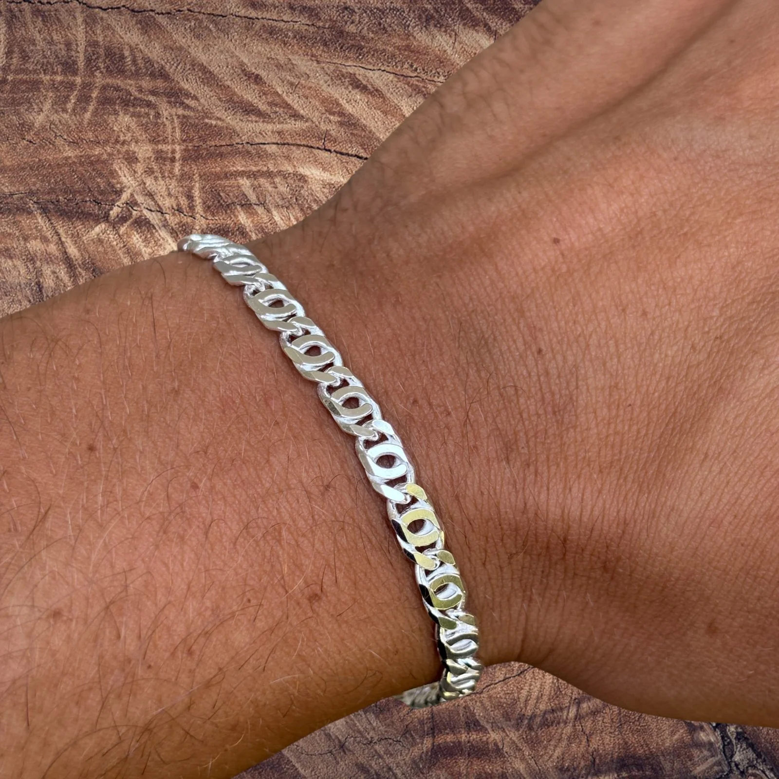 925 Sterling Silver 5.5mm Tiger Eye Bracelet - Image 13