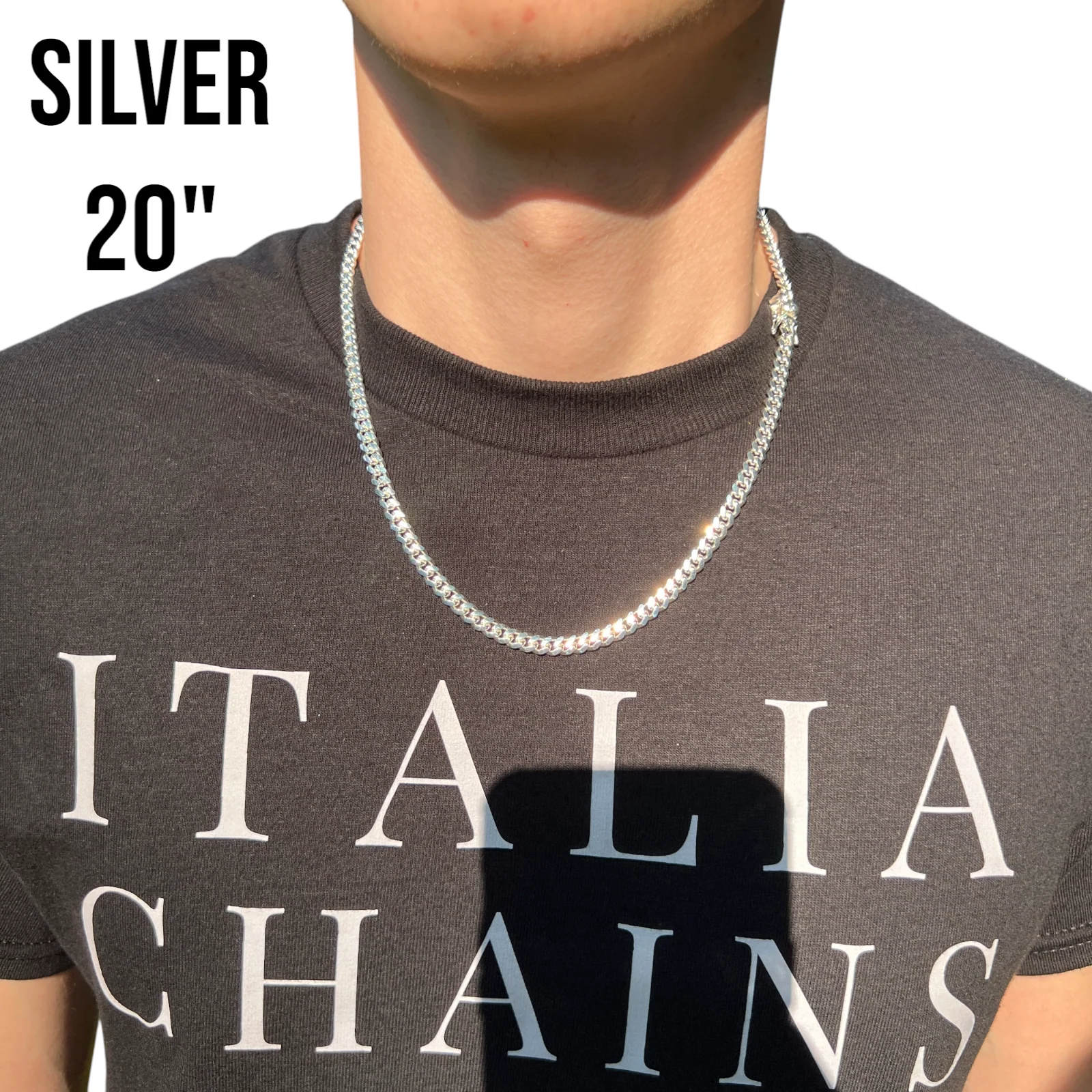 925 Sterling Silver 5mm Miami Cuban W. Box Clasp Chain Necklace - Image 13