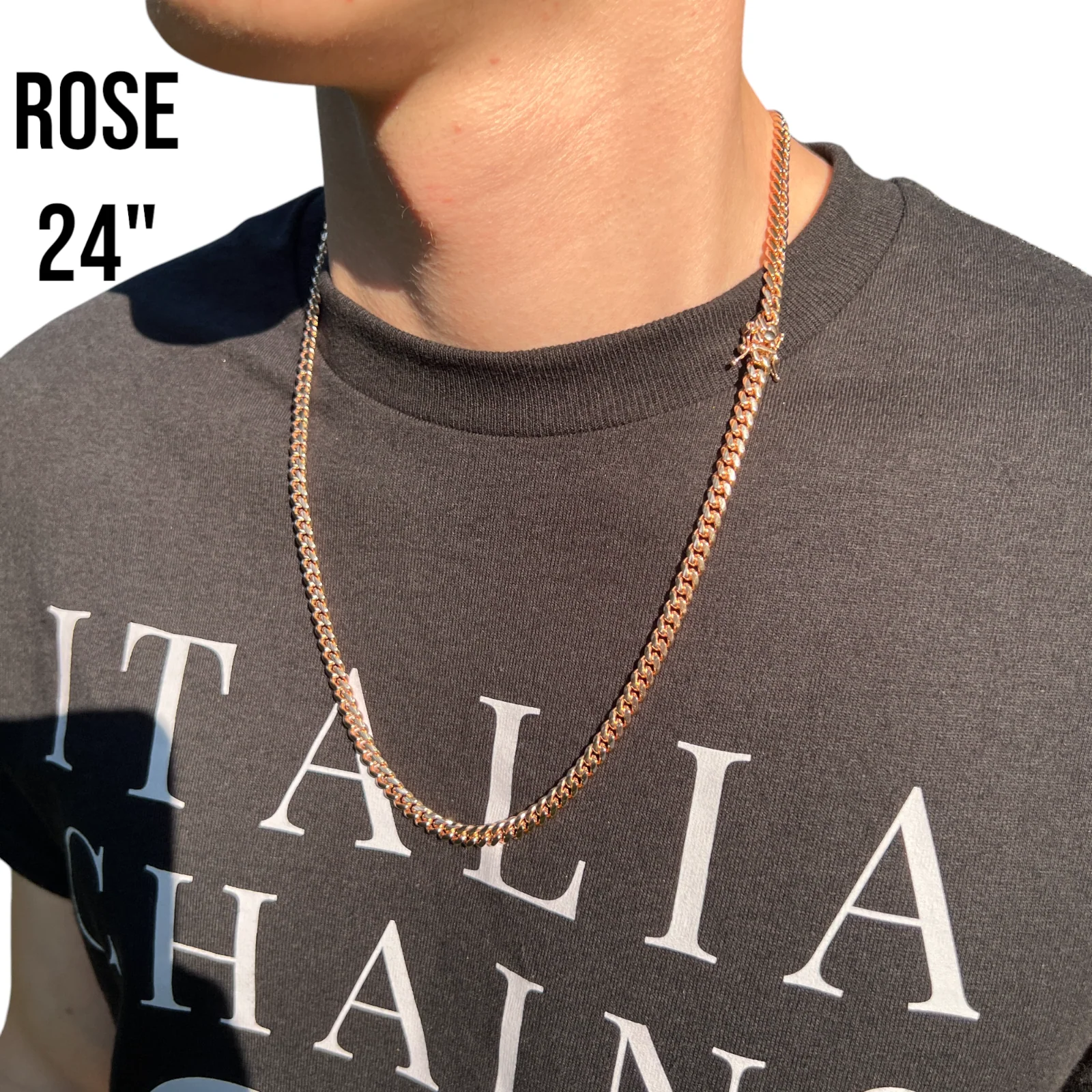 925 Sterling Silver 5mm Miami Cuban W. Box Clasp Chain Necklace - Image 18