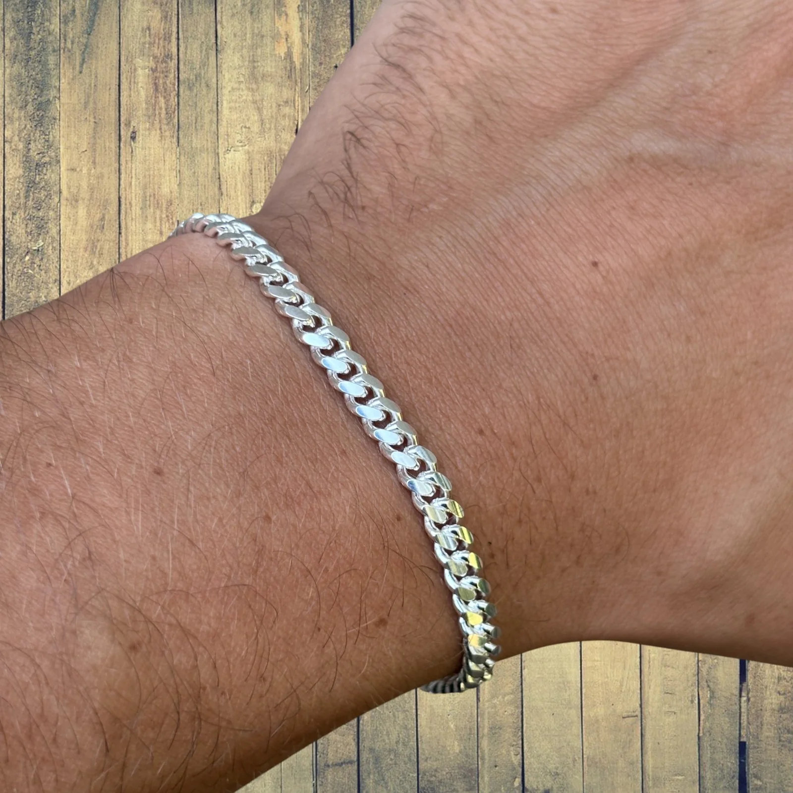 925 Sterling Silver 5mm Miami Cuban Bracelet - Image 11