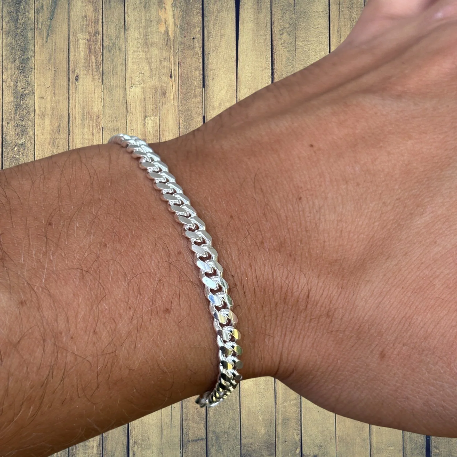 925 Sterling Silver 5mm Miami Cuban Bracelet - Image 12