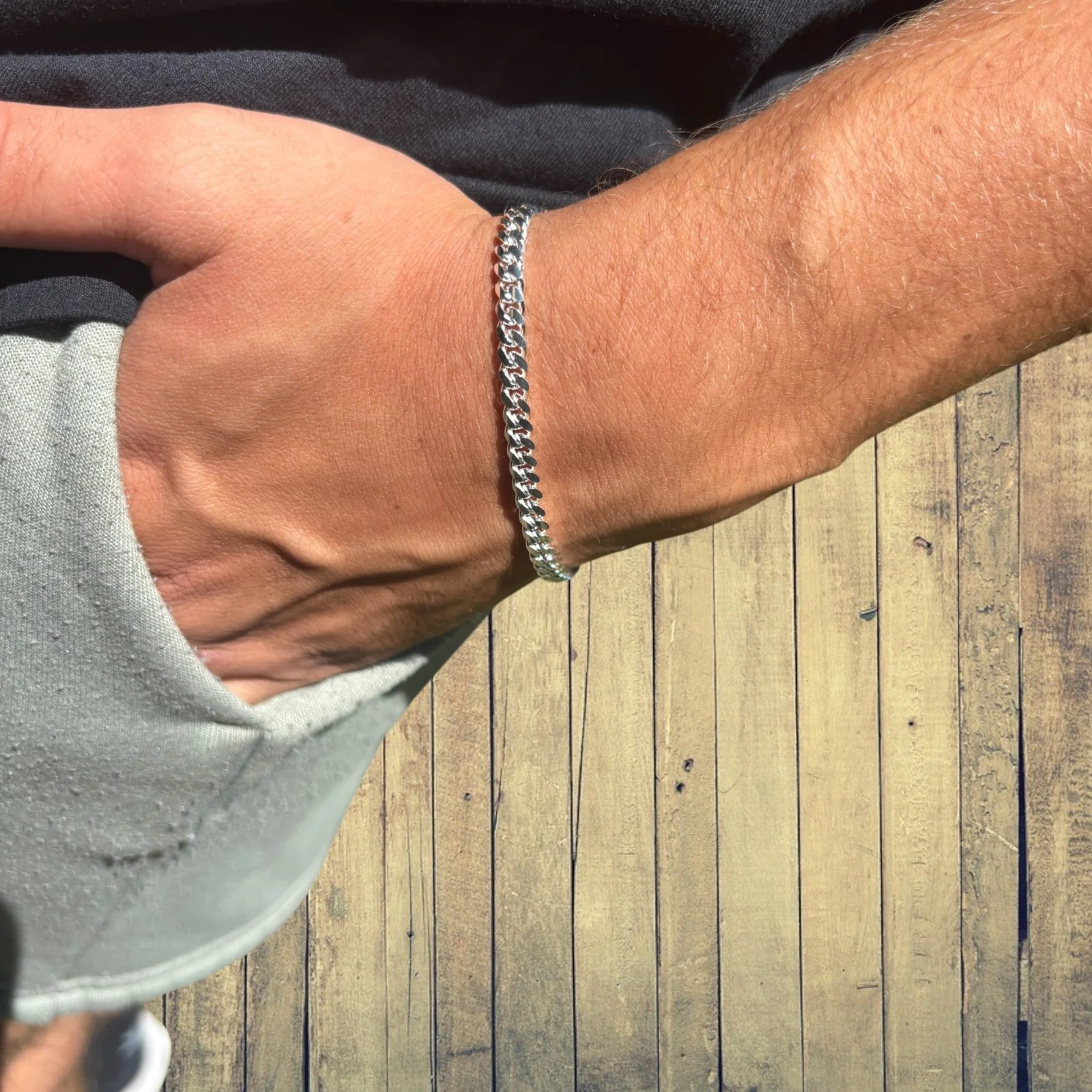 925 Sterling Silver 5mm Miami Cuban Bracelet - Image 14