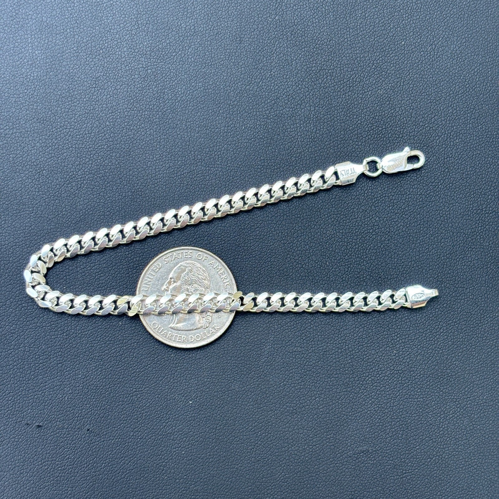 925 Sterling Silver 5mm Miami Cuban Bracelet - Image 16