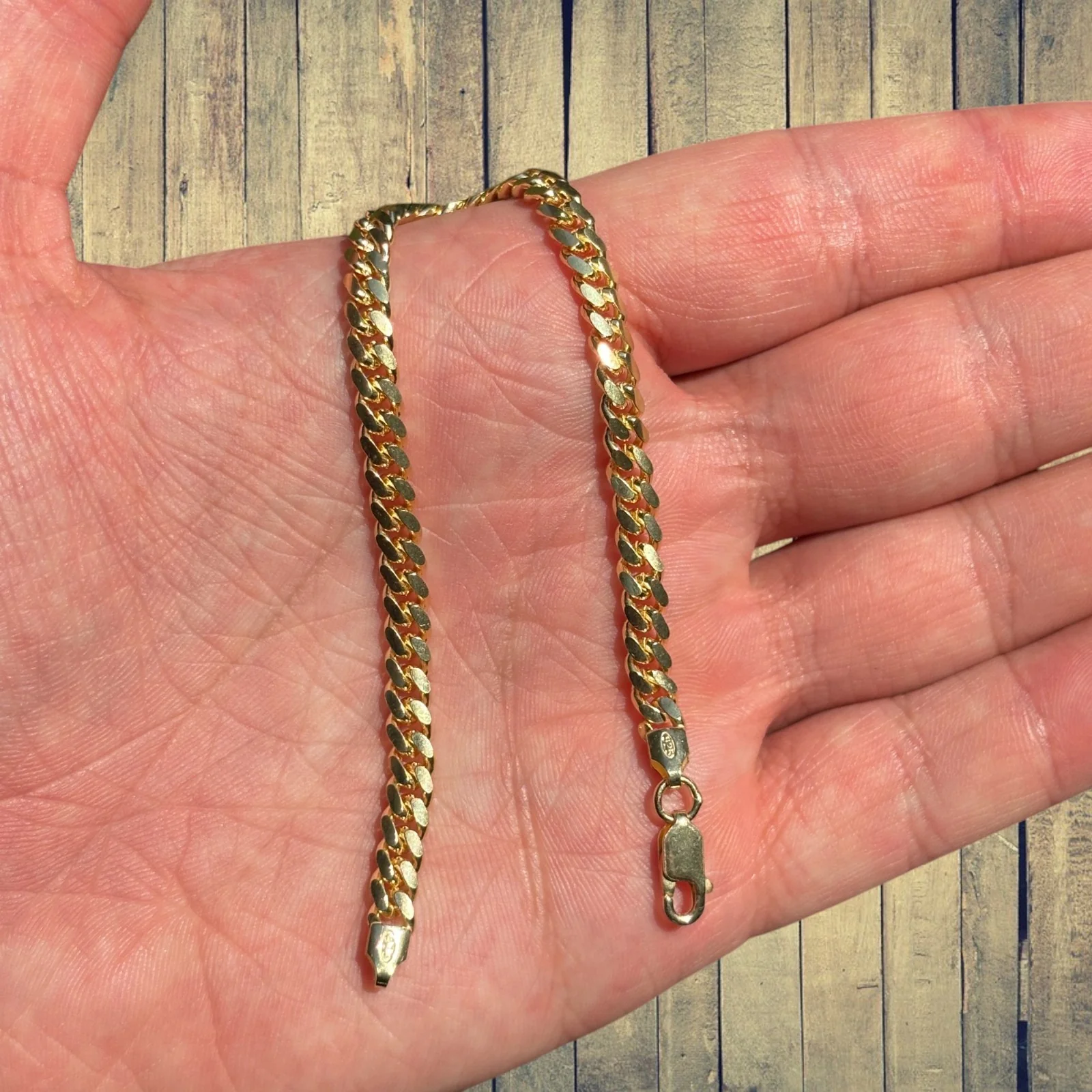 925 Sterling Silver 5mm Miami Cuban Bracelet - Image 5
