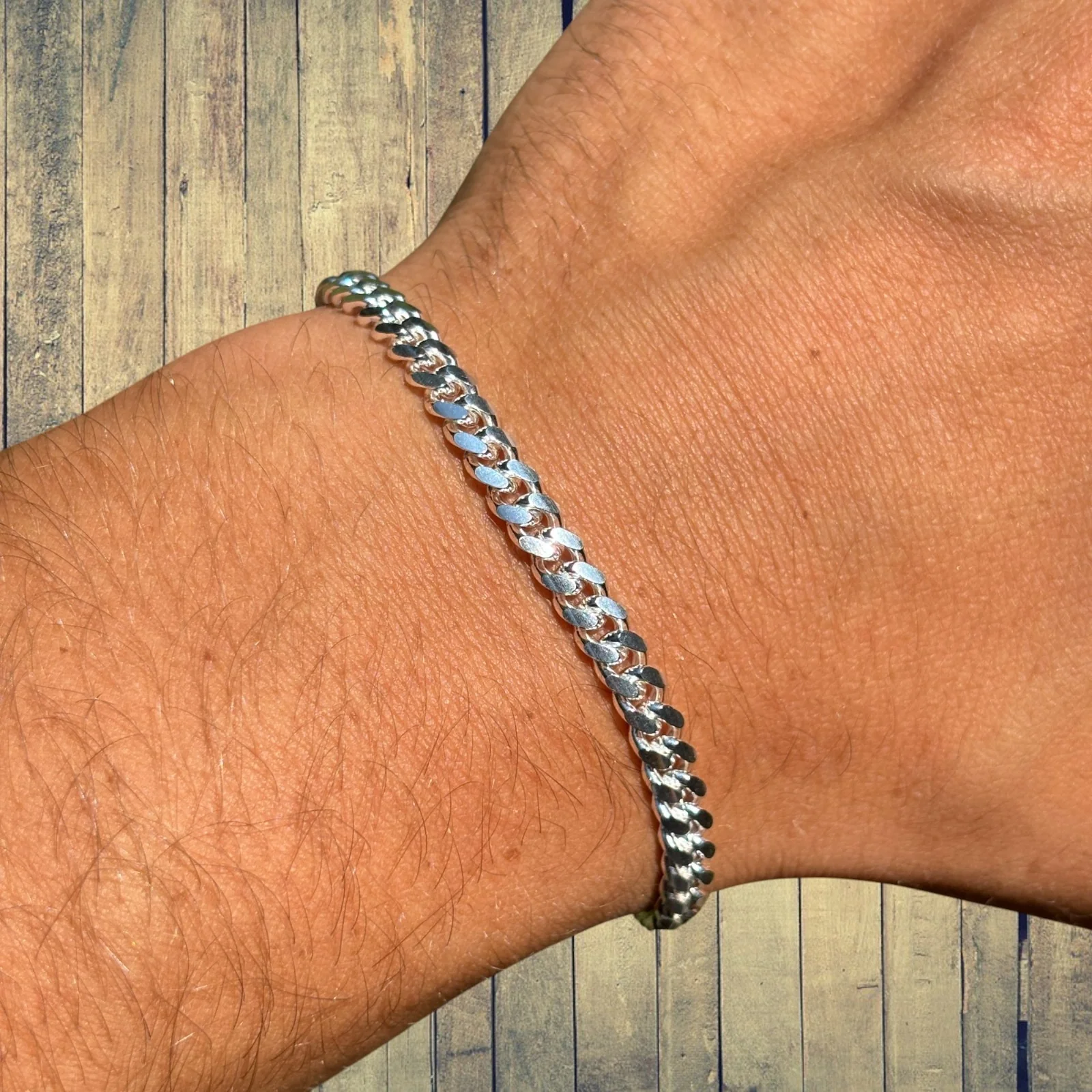925 Sterling Silver 5mm Miami Cuban Bracelet - Image 6