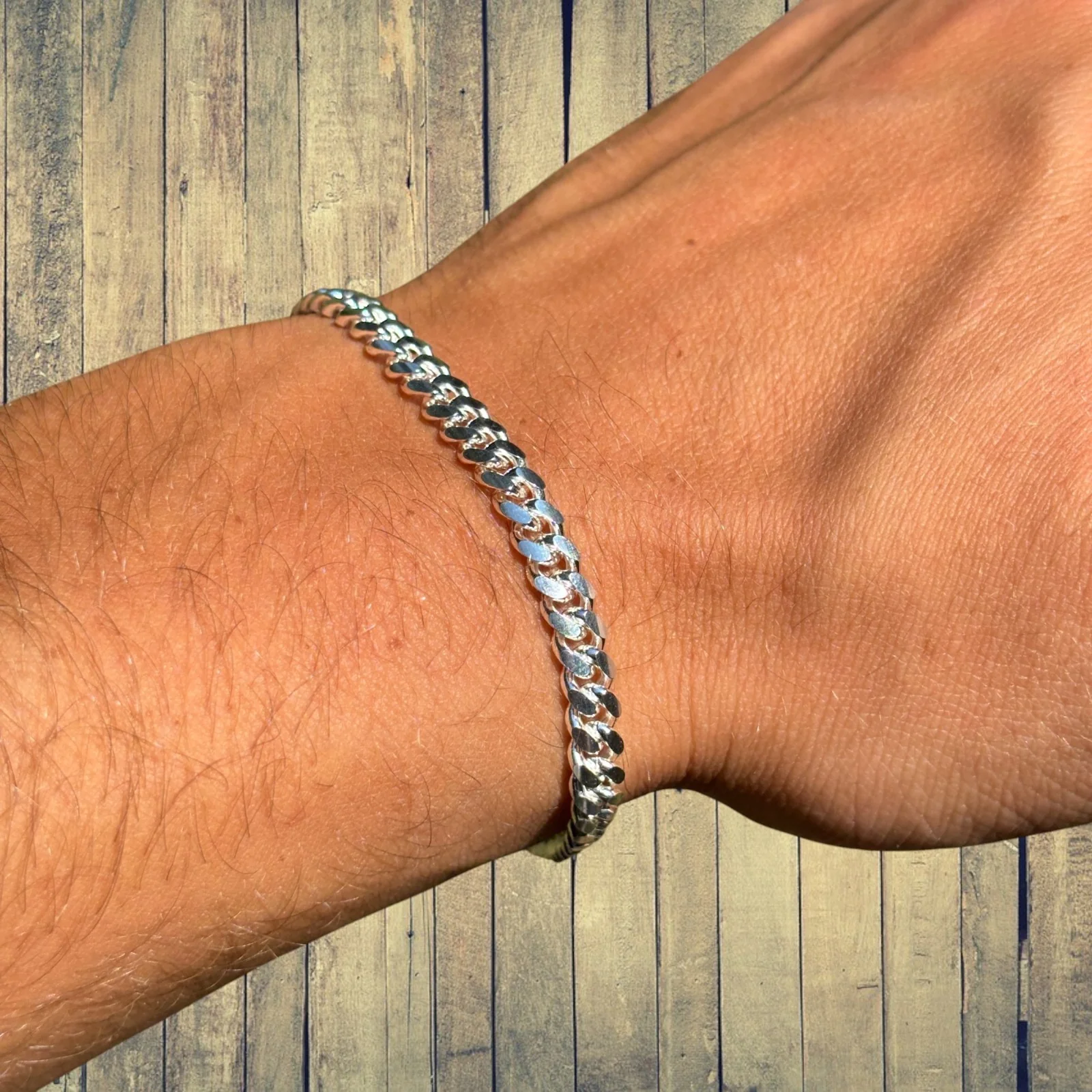 925 Sterling Silver 5mm Miami Cuban Bracelet - Image 7