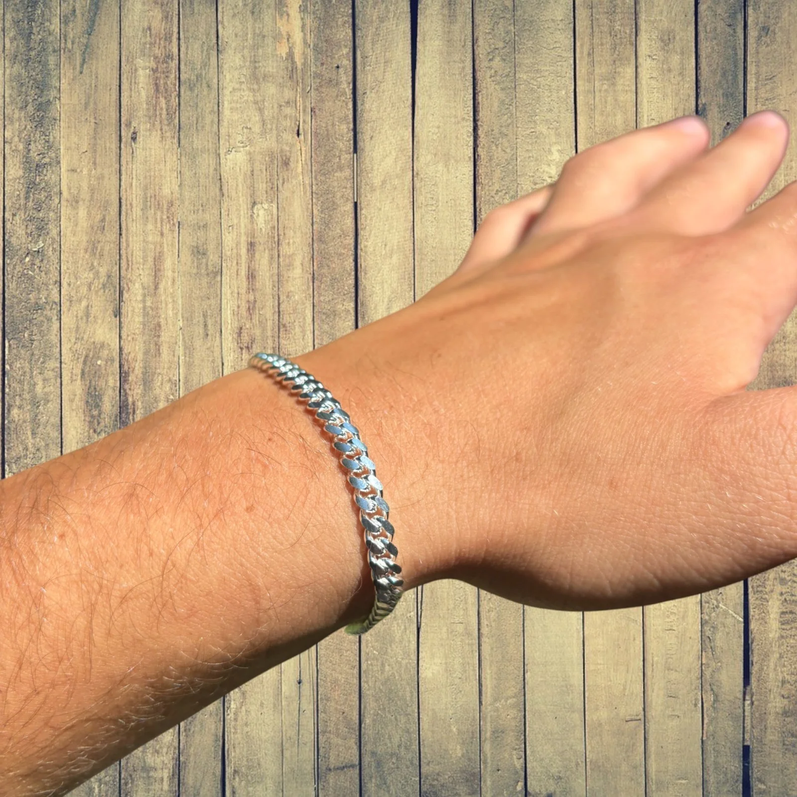 925 Sterling Silver 5mm Miami Cuban Bracelet - Image 9