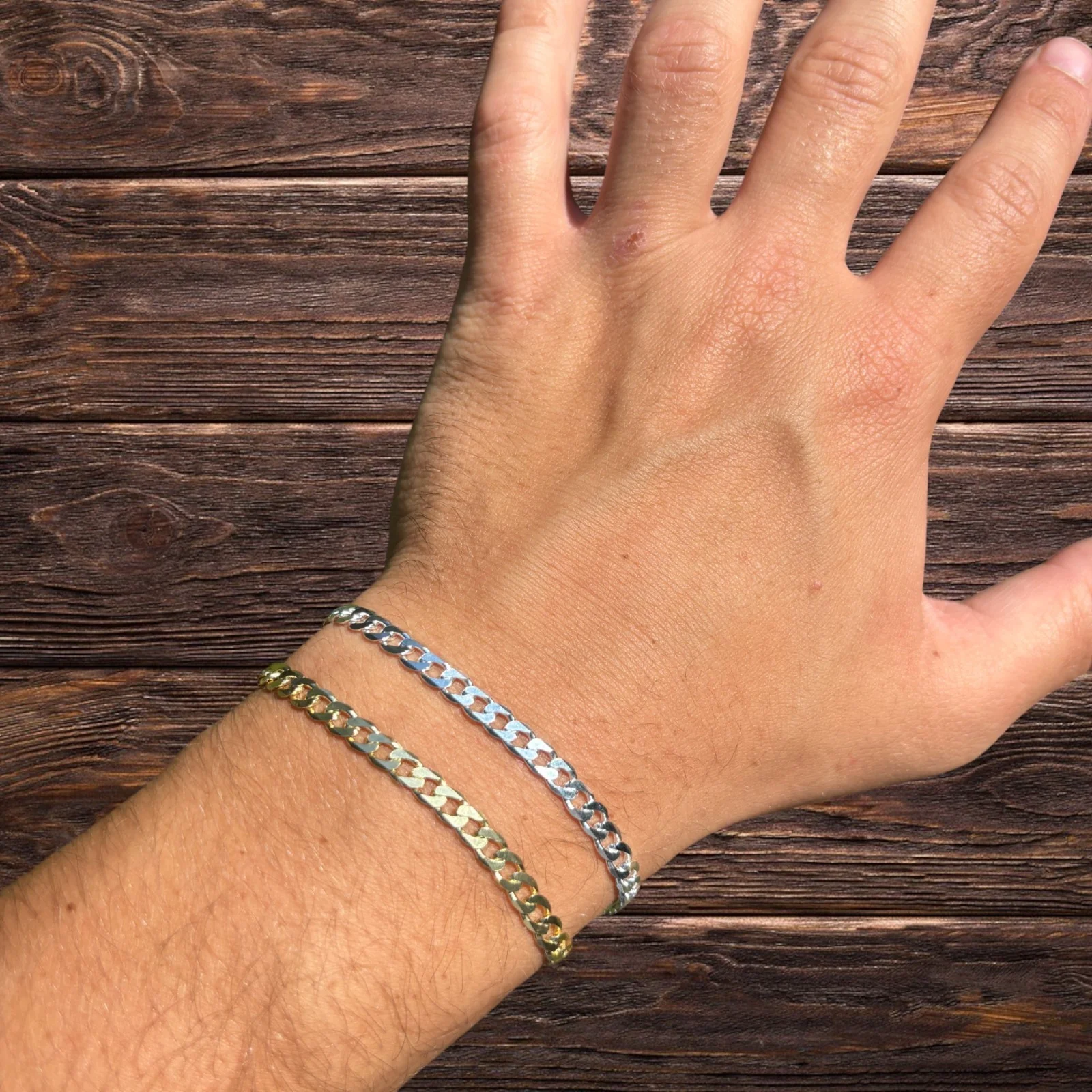 925 Sterling Silver 5mm Curb Bracelet - Image 18