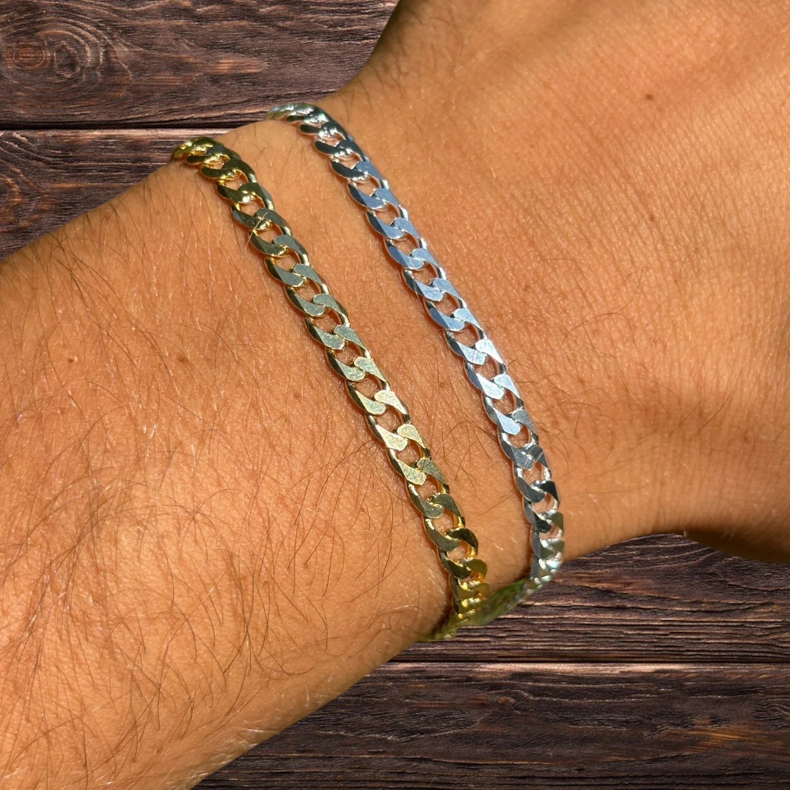 925 Sterling Silver 5mm Curb Bracelet - Image 3