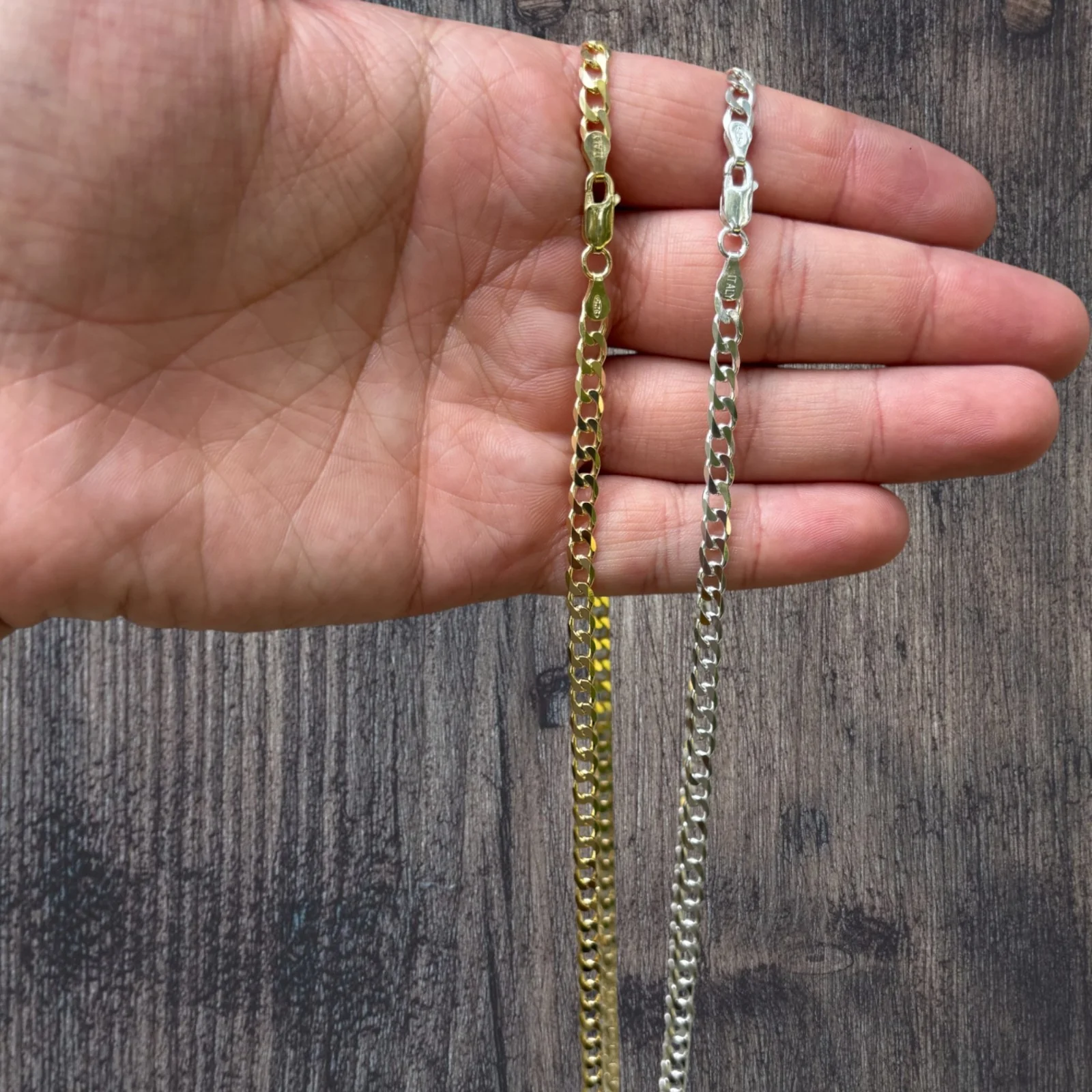 925 Sterling Silver 5mm Curb Chain Necklace - Image 7
