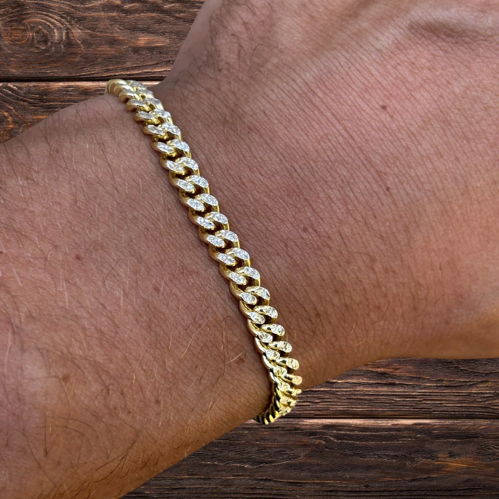 925 Sterling Silver 5mm Diamond Cut Miami Cuban Bracelet - Image 21