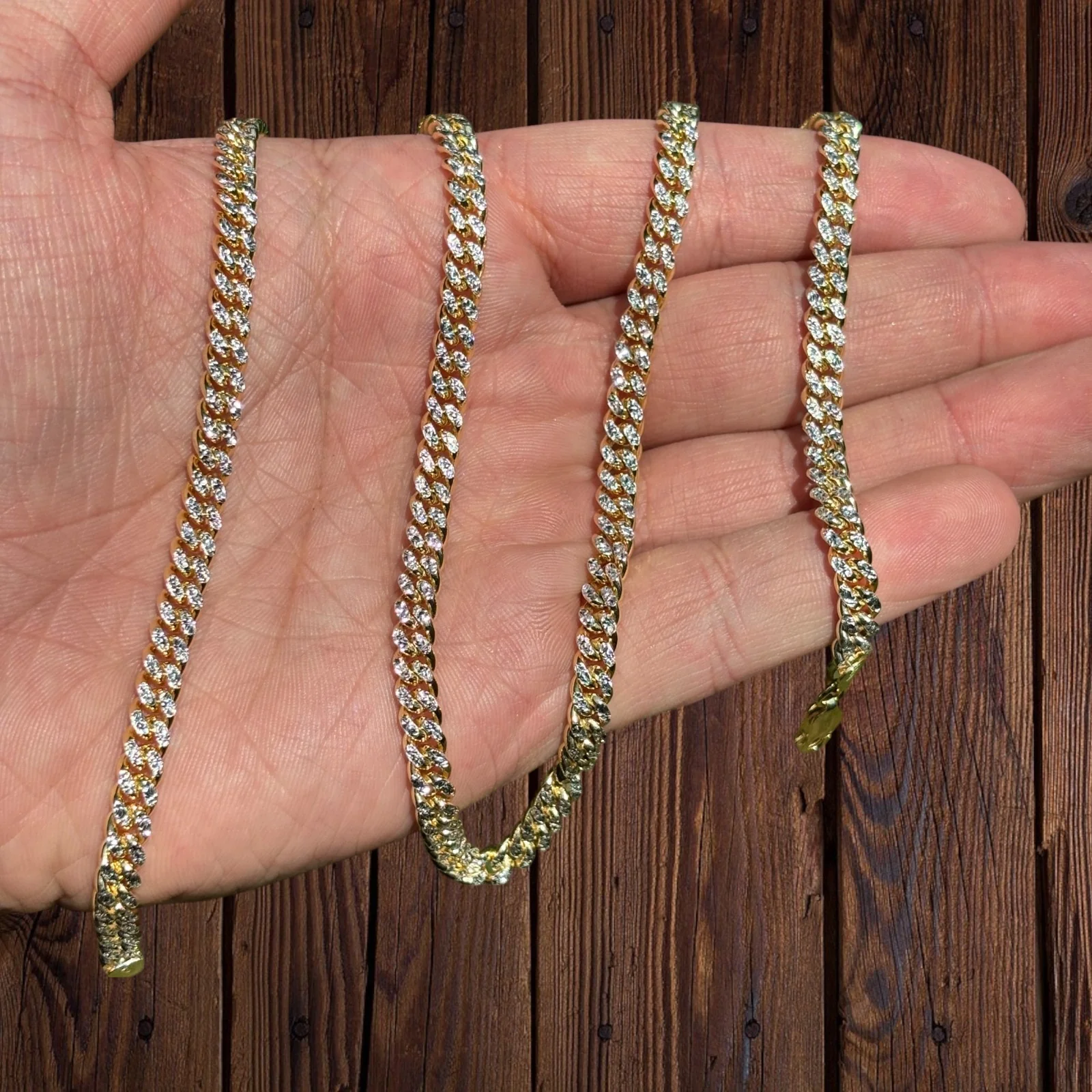 925 Sterling Silver 5mm Diamond Cut Miami Cuban Chain Necklace - Image 6