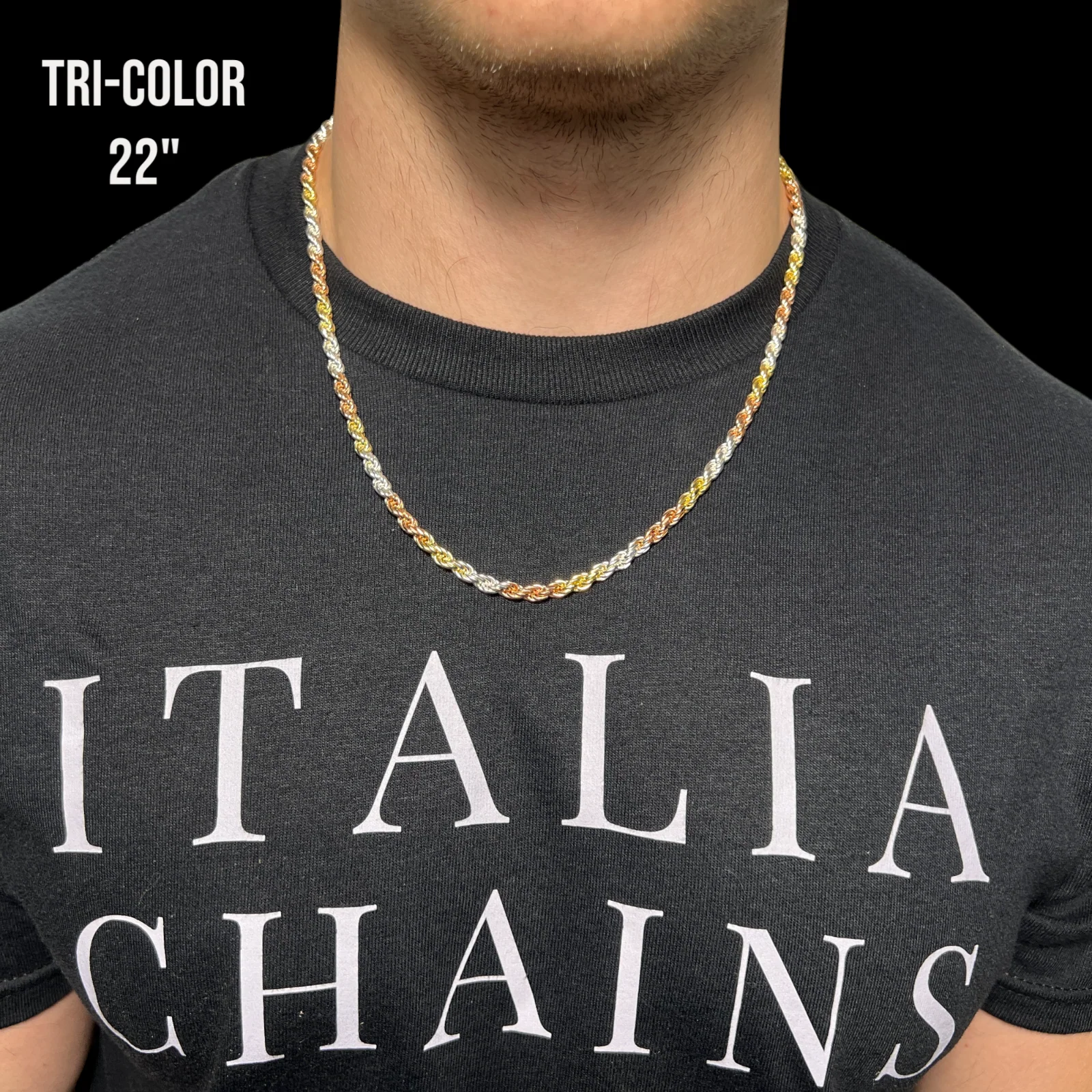 925 Sterling Silver 5mm Diamond Cut Rope Chain Necklace - Image 19