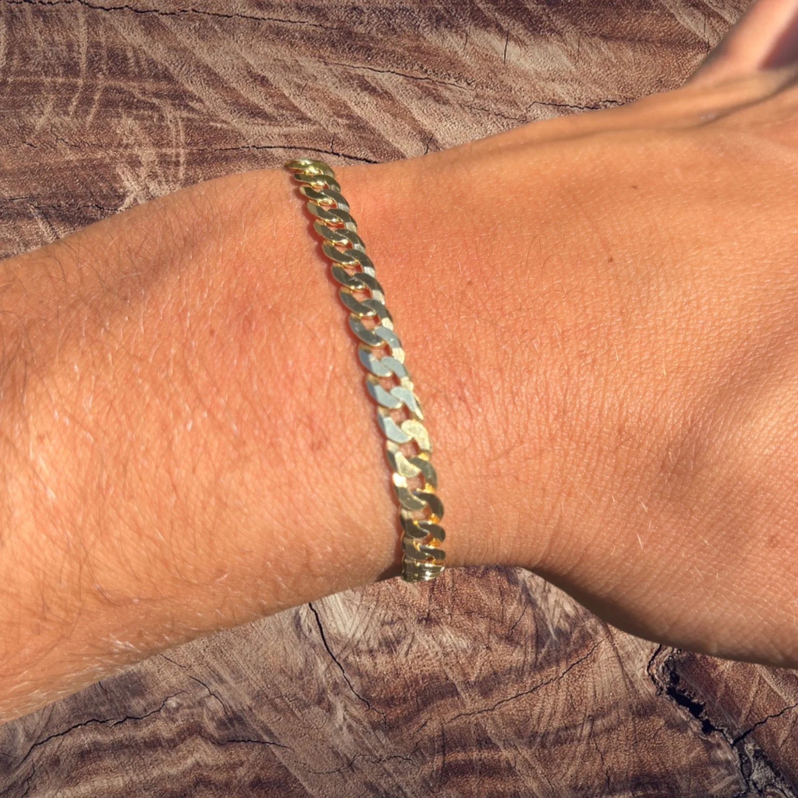 925 Sterling Silver 5mm Flat Curb Bracelet - Image 11