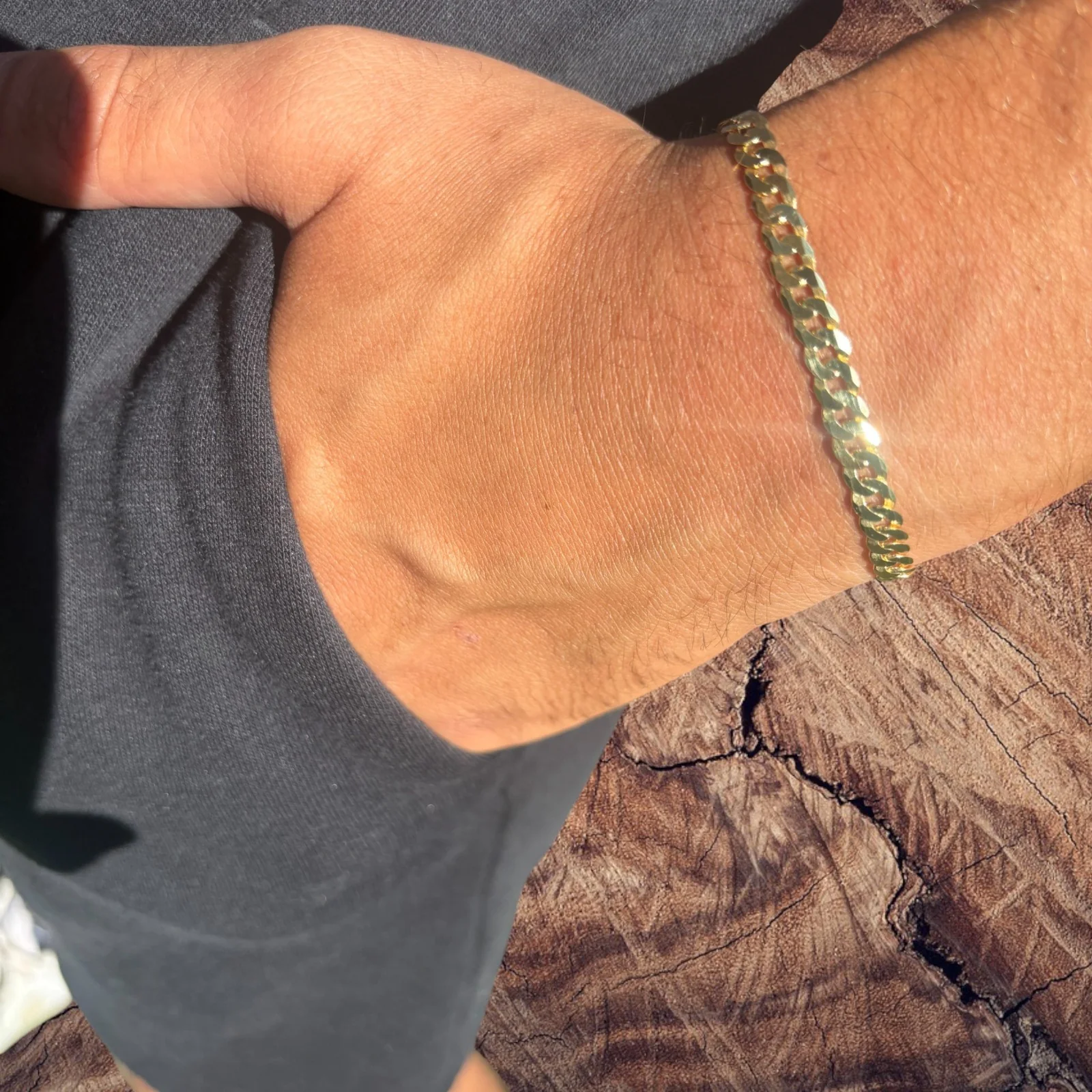 925 Sterling Silver 5mm Flat Curb Bracelet - Image 13