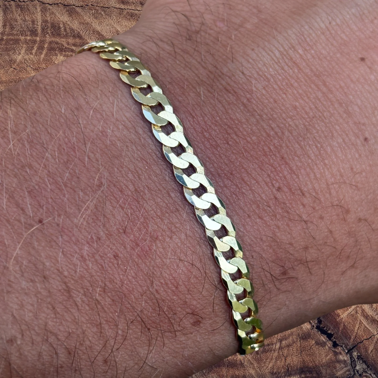925 Sterling Silver 5mm Flat Curb Bracelet - Image 14