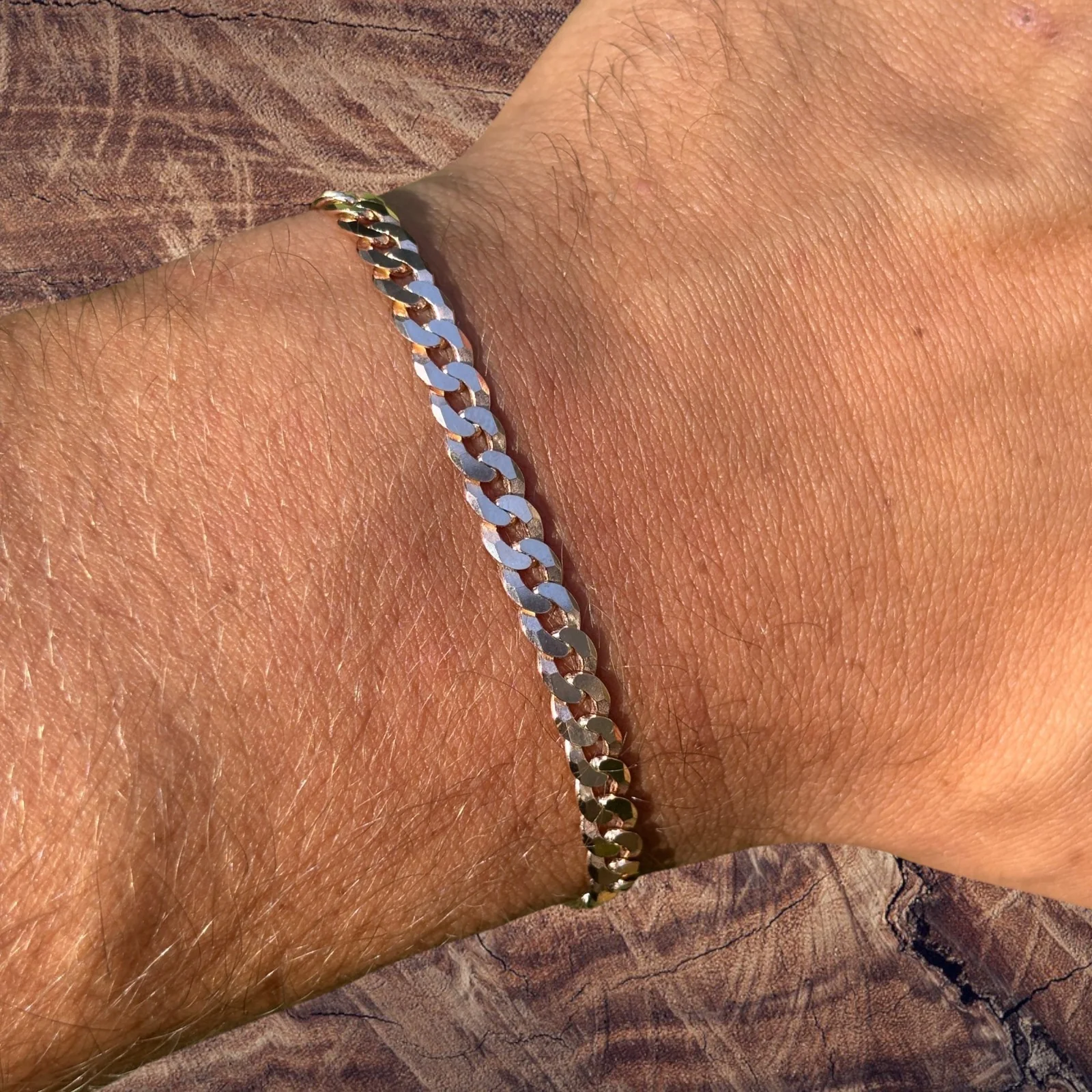 925 Sterling Silver 5mm Flat Curb Bracelet - Image 16