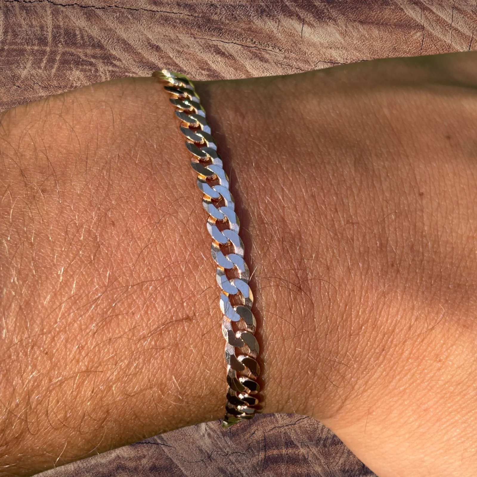 925 Sterling Silver 5mm Flat Curb Bracelet - Image 17