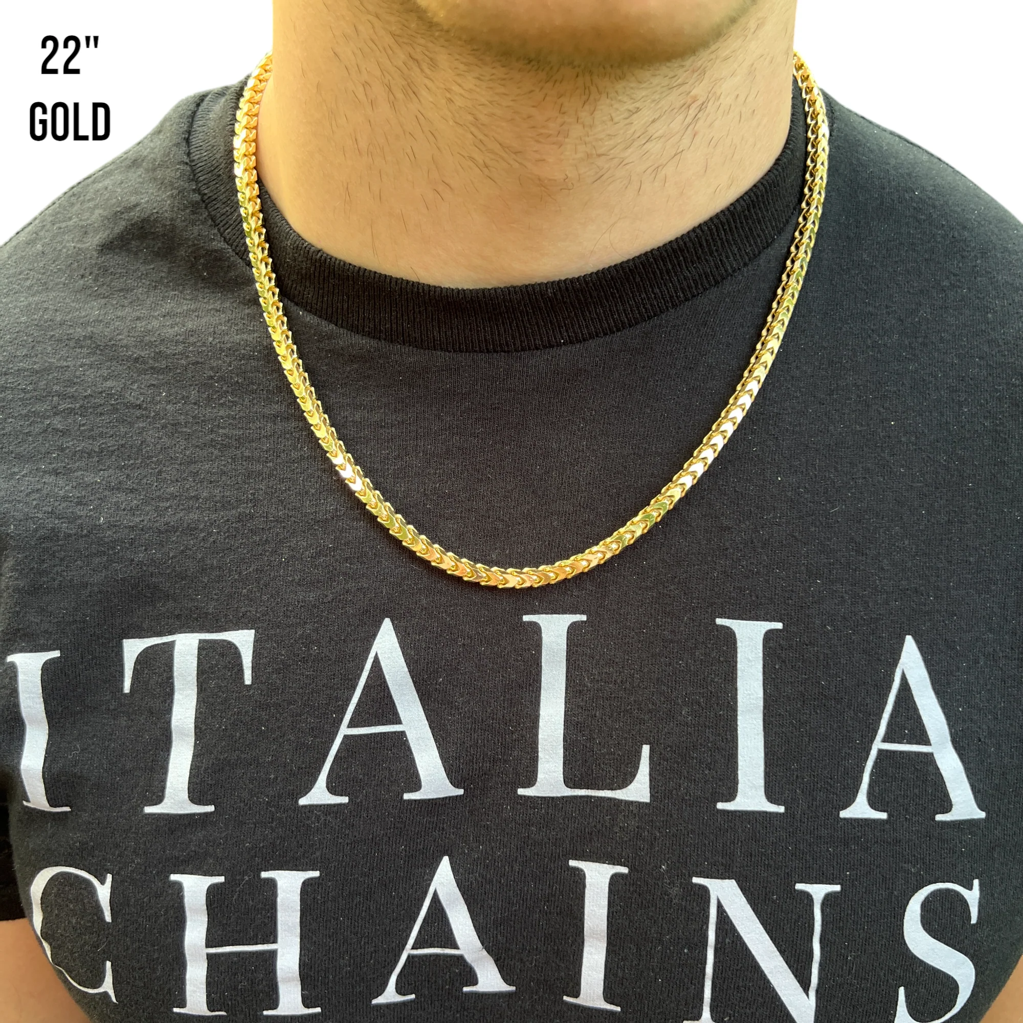 925 Sterling Silver 5mm Franco Chain Necklace - Image 15