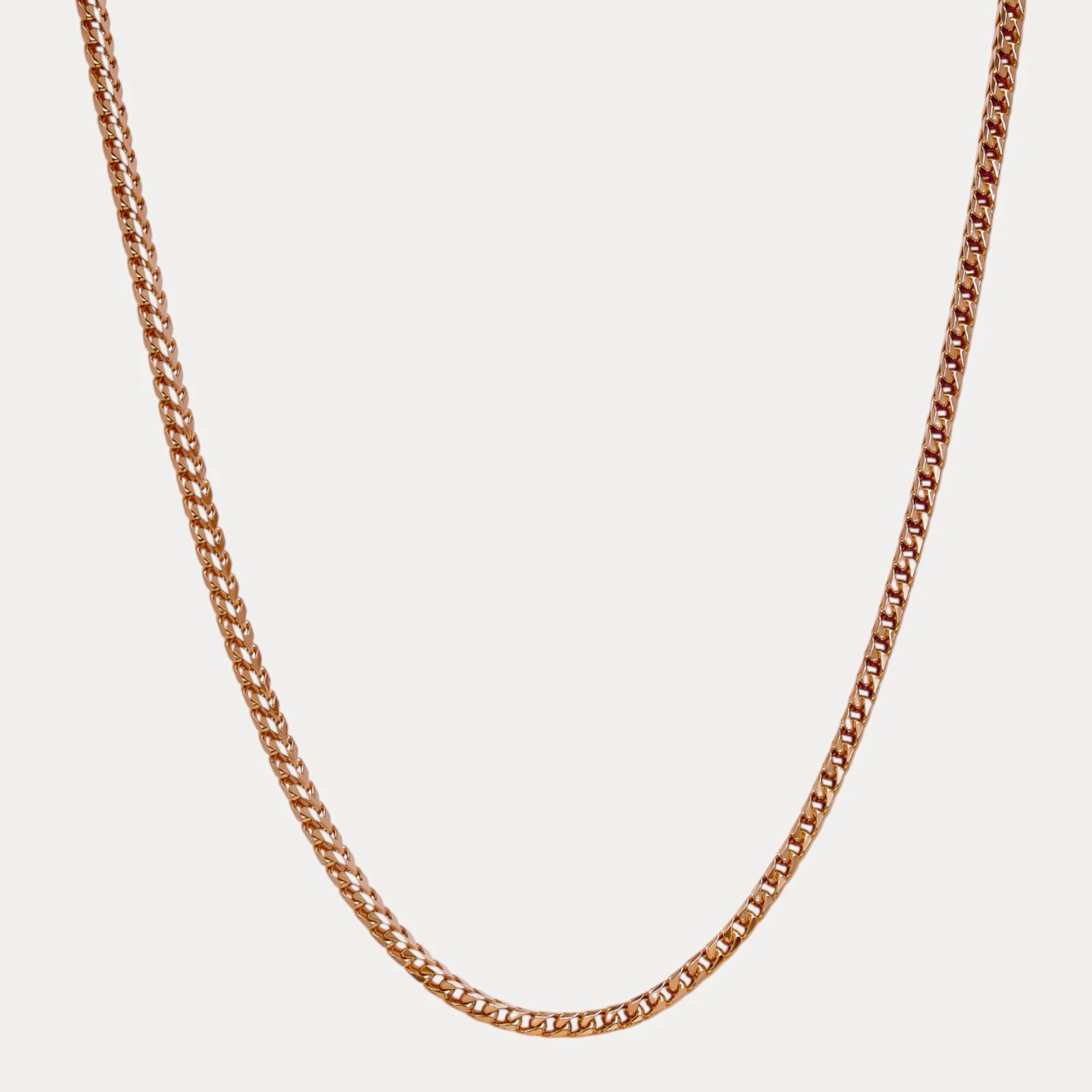 925 Sterling Silver 5mm Franco Chain Necklace - Image 3