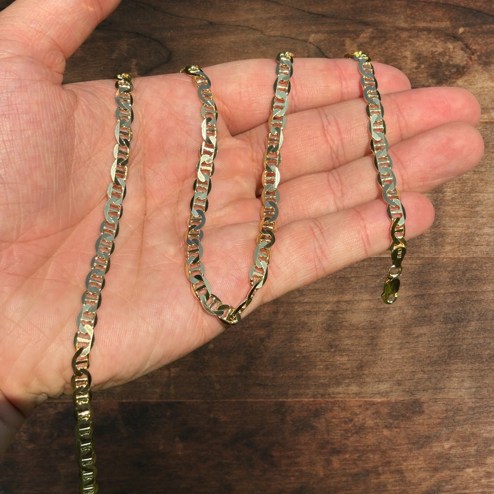 925 Sterling Silver 5mm Mariner Chain Necklace - Image 6