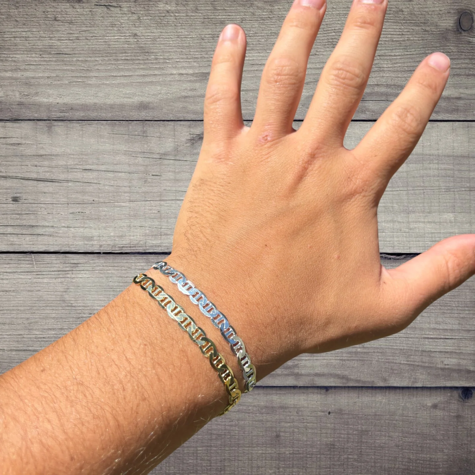 925 Sterling Silver 5mm Mariner Bracelet - Image 16