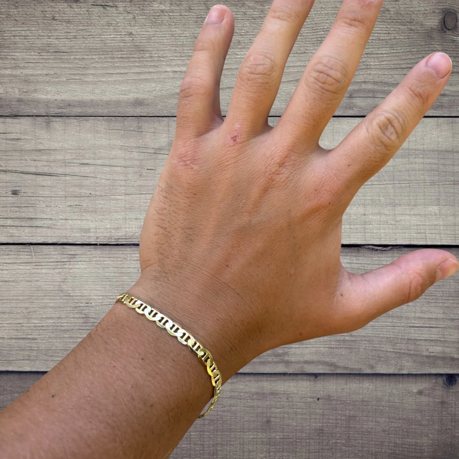 925 Sterling Silver 5mm Mariner Bracelet - Image 20