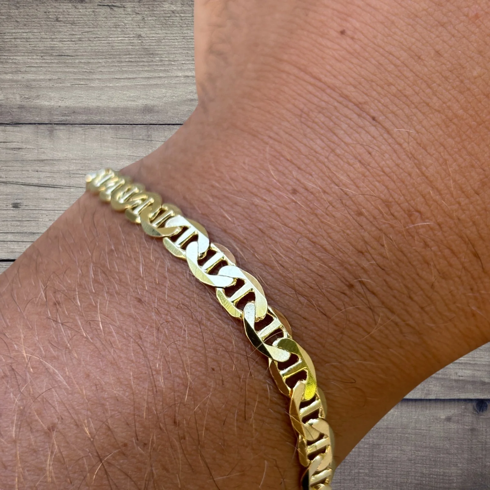 925 Sterling Silver 5mm Mariner Bracelet - Image 21
