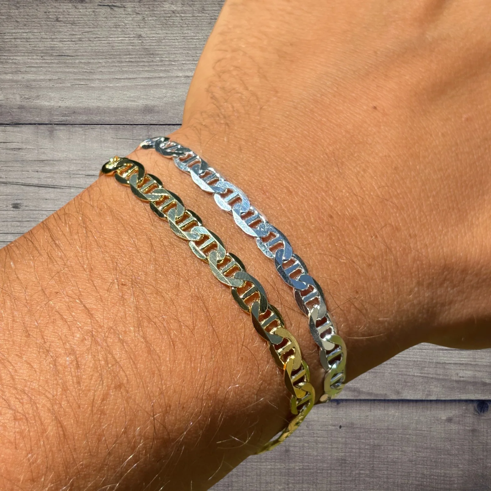925 Sterling Silver 5mm Mariner Bracelet - Image 3