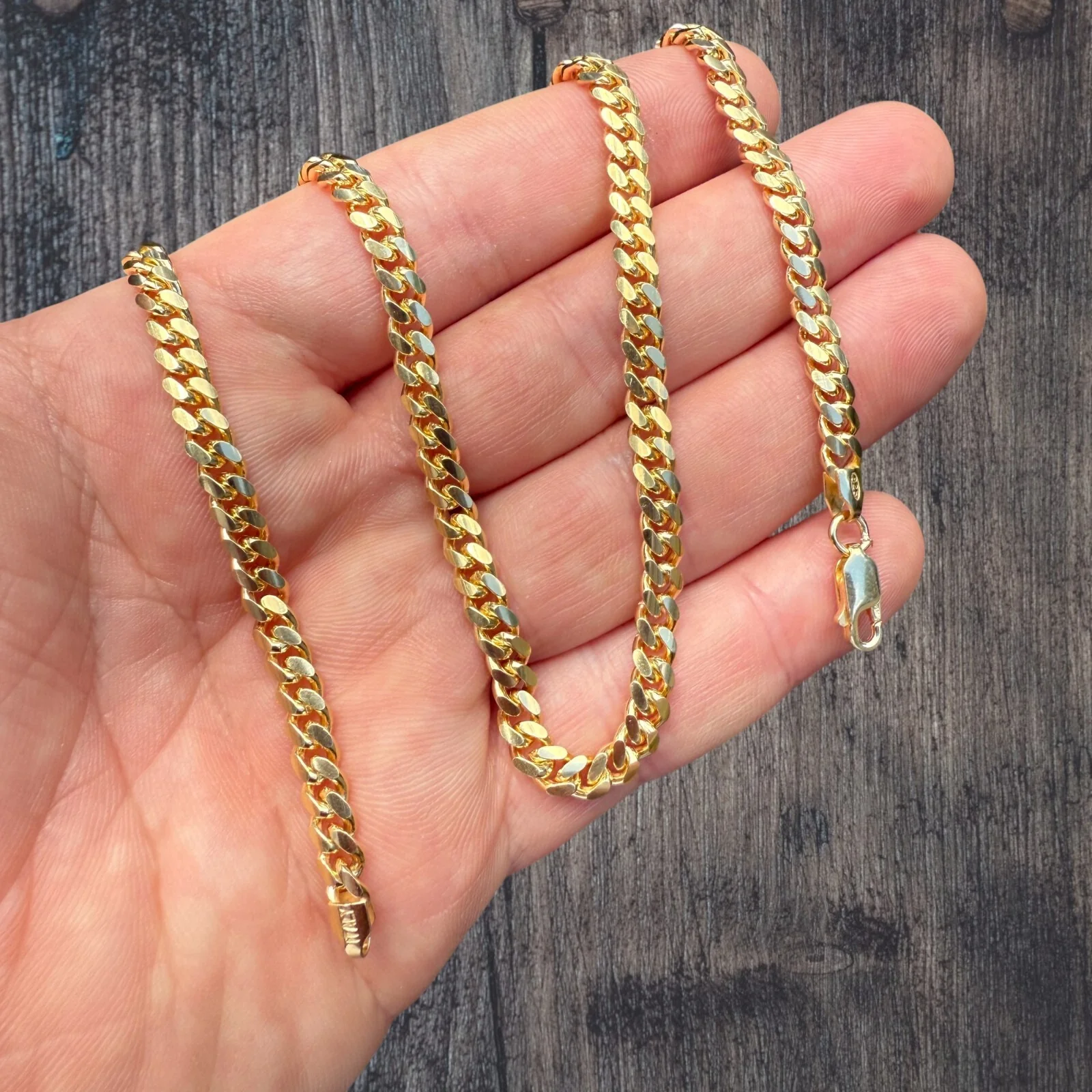 925 Sterling Silver 5mm Miami Cuban Chain Necklace - Image 11