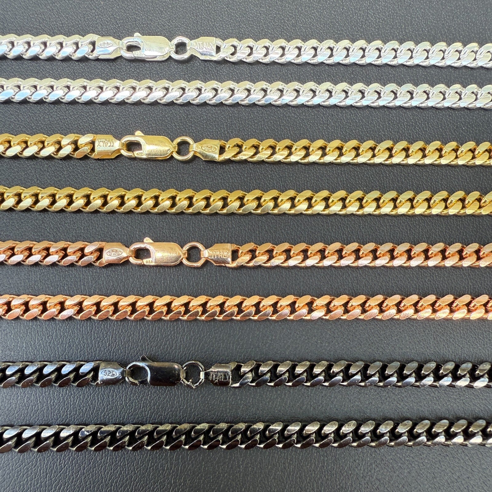 925 Sterling Silver 5mm Miami Cuban Chain Necklace - Image 5