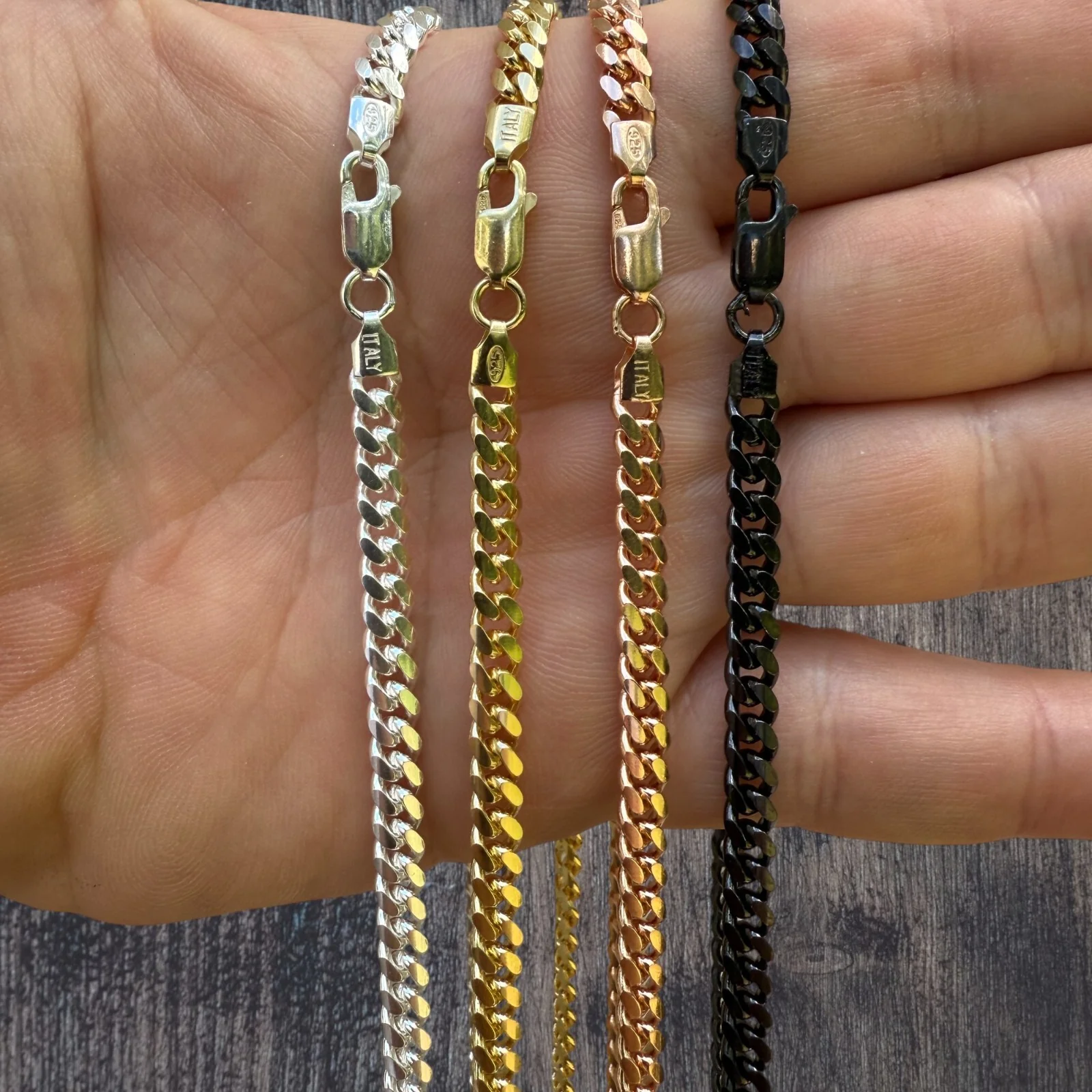 925 Sterling Silver 5mm Miami Cuban Chain Necklace - Image 6