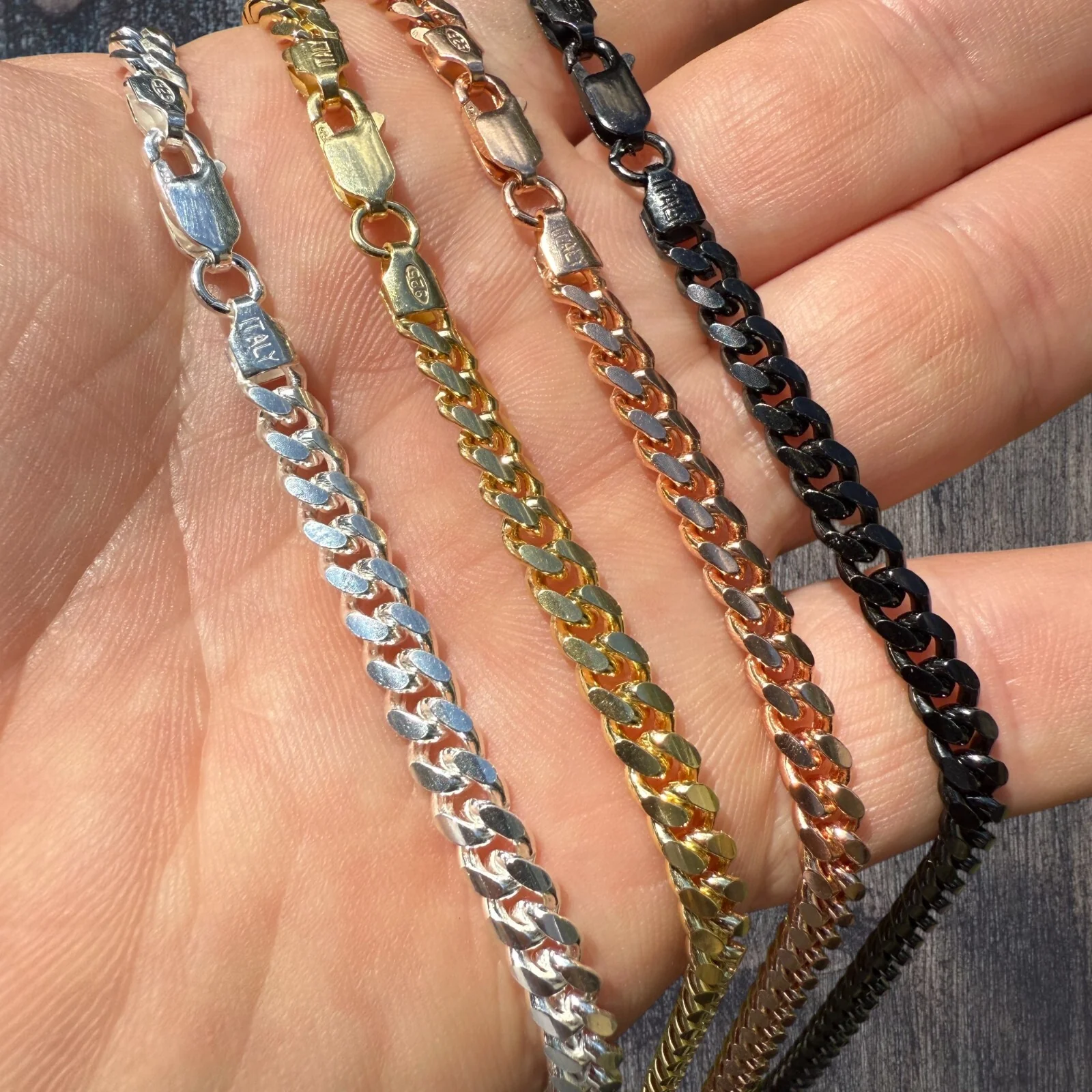 925 Sterling Silver 5mm Miami Cuban Chain Necklace - Image 9
