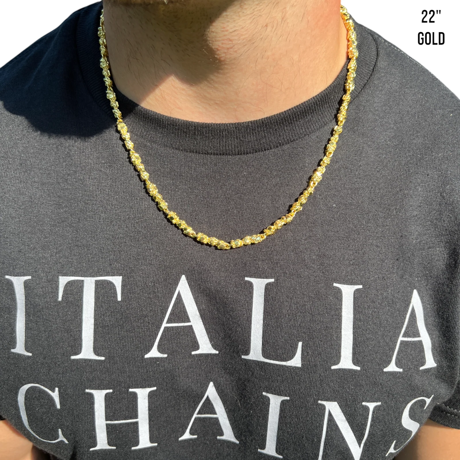 925 Sterling Silver 5mm Nugget Chain Necklace - Image 12