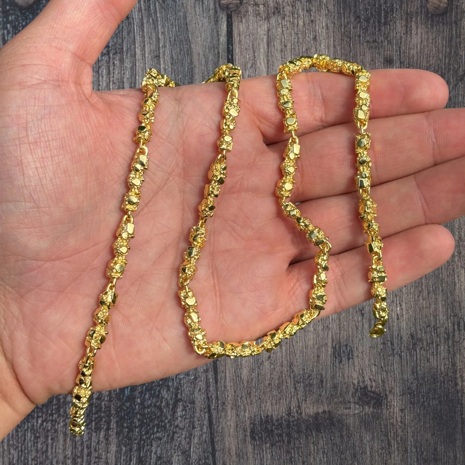 925 Sterling Silver 5mm Nugget Chain Necklace - Image 8
