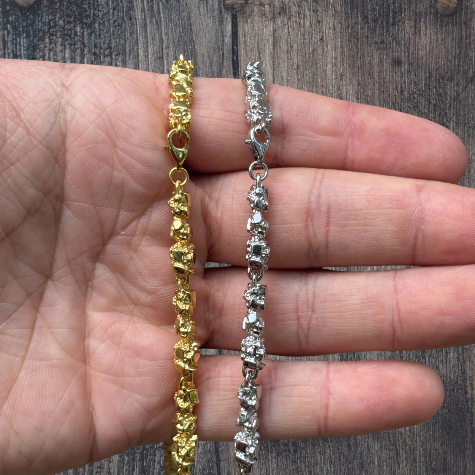 925 Sterling Silver 5mm Nugget Chain Necklace - Image 9