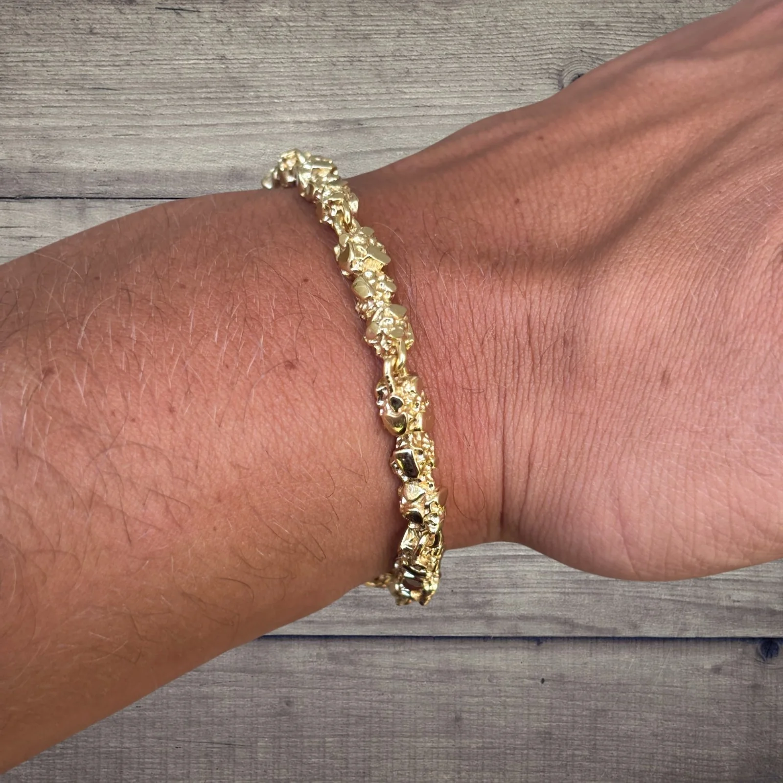 925 Sterling Silver 5mm Nugget Bracelet - Image 21
