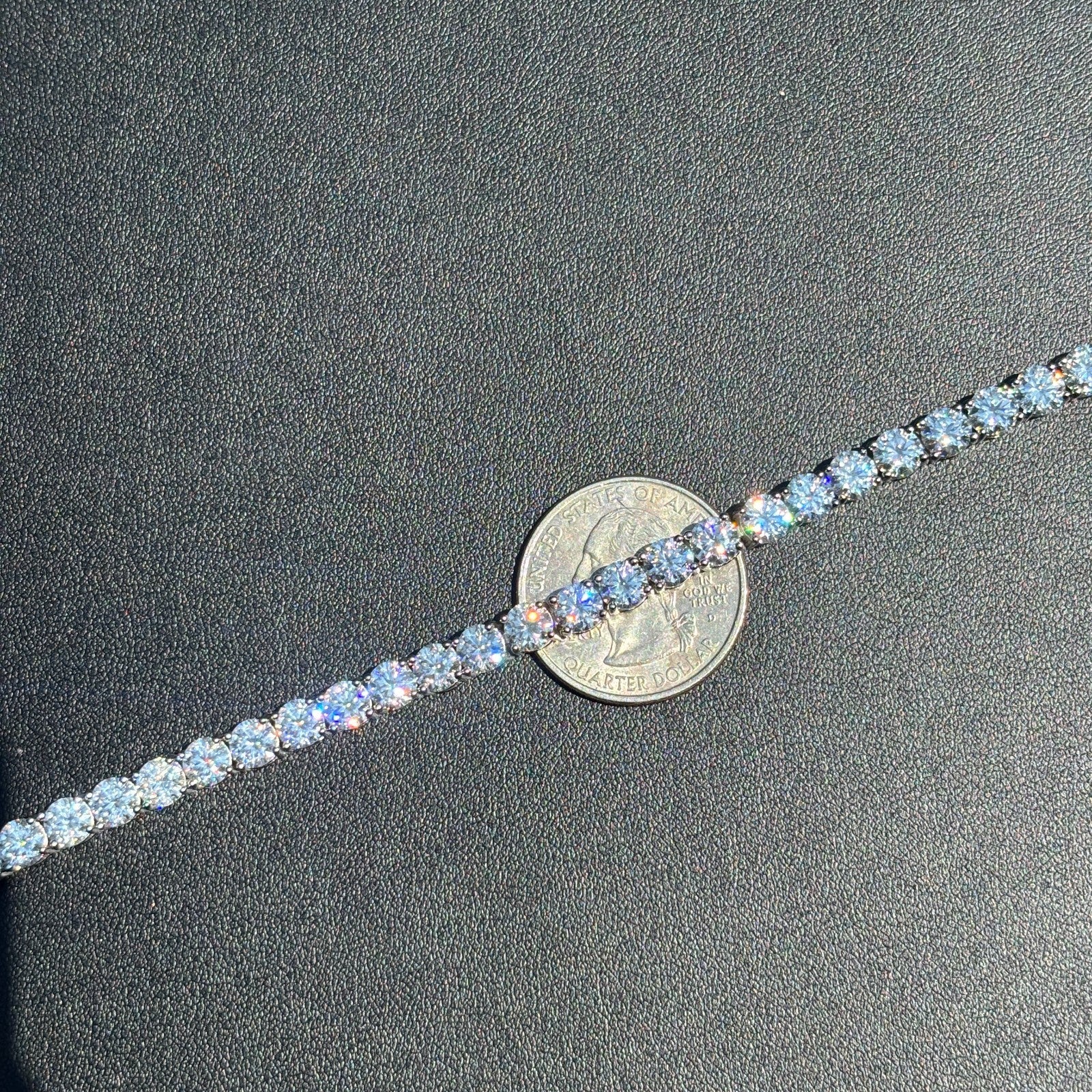 925 Sterling Silver 5mm Tennis Bracelet - CZ Or Moissanite - Image 12