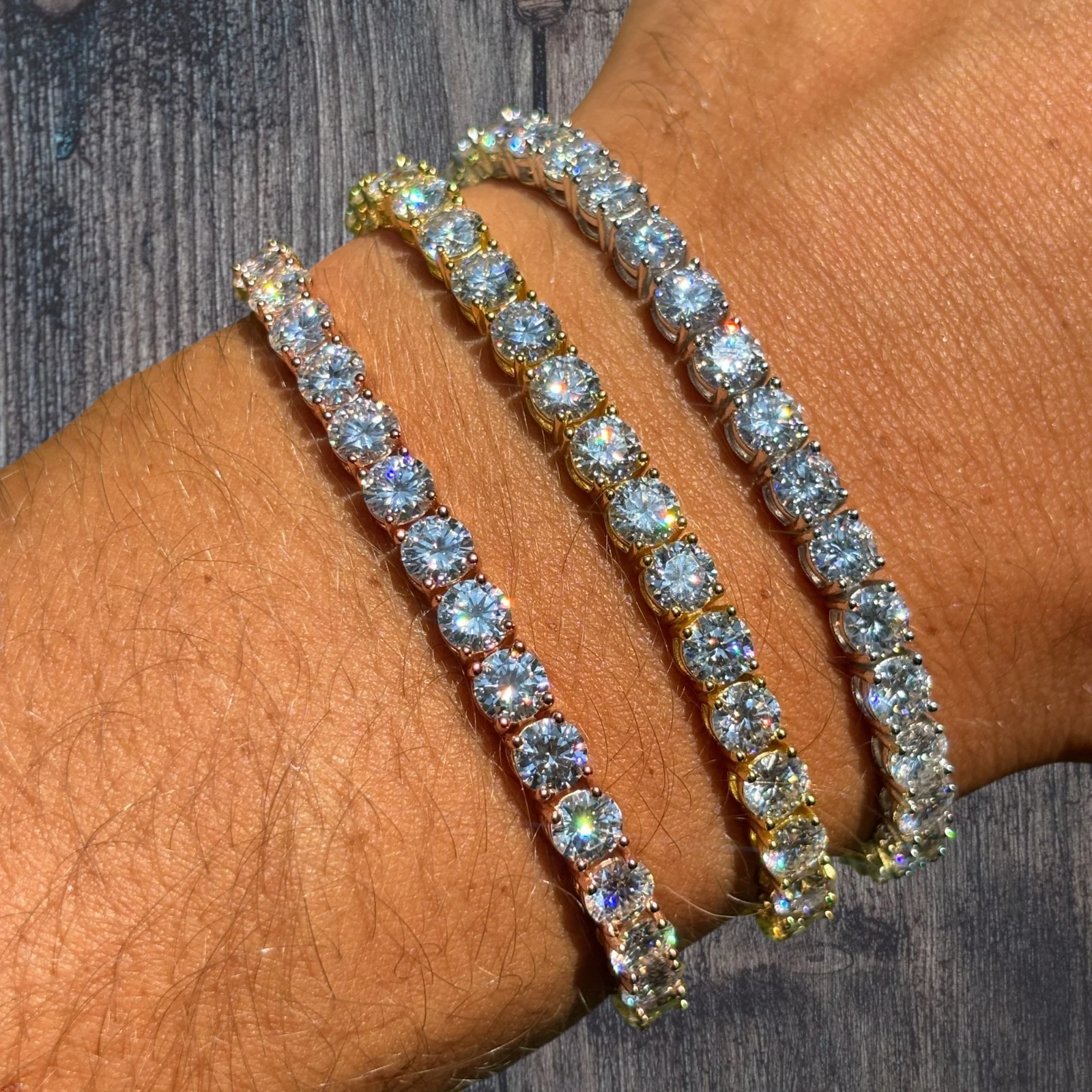 925 Sterling Silver 5mm Tennis Bracelet - CZ Or Moissanite - Image 13